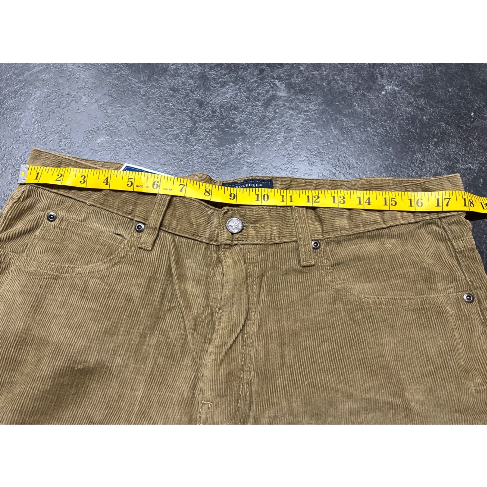 Camel Saddlebred Casual Chino Pants for Men, Flat Front, Size 36x30, Beige, Cotton, Regular Fit, Straight Leg Size US 36 / EU 52 - 6 Thumbnail