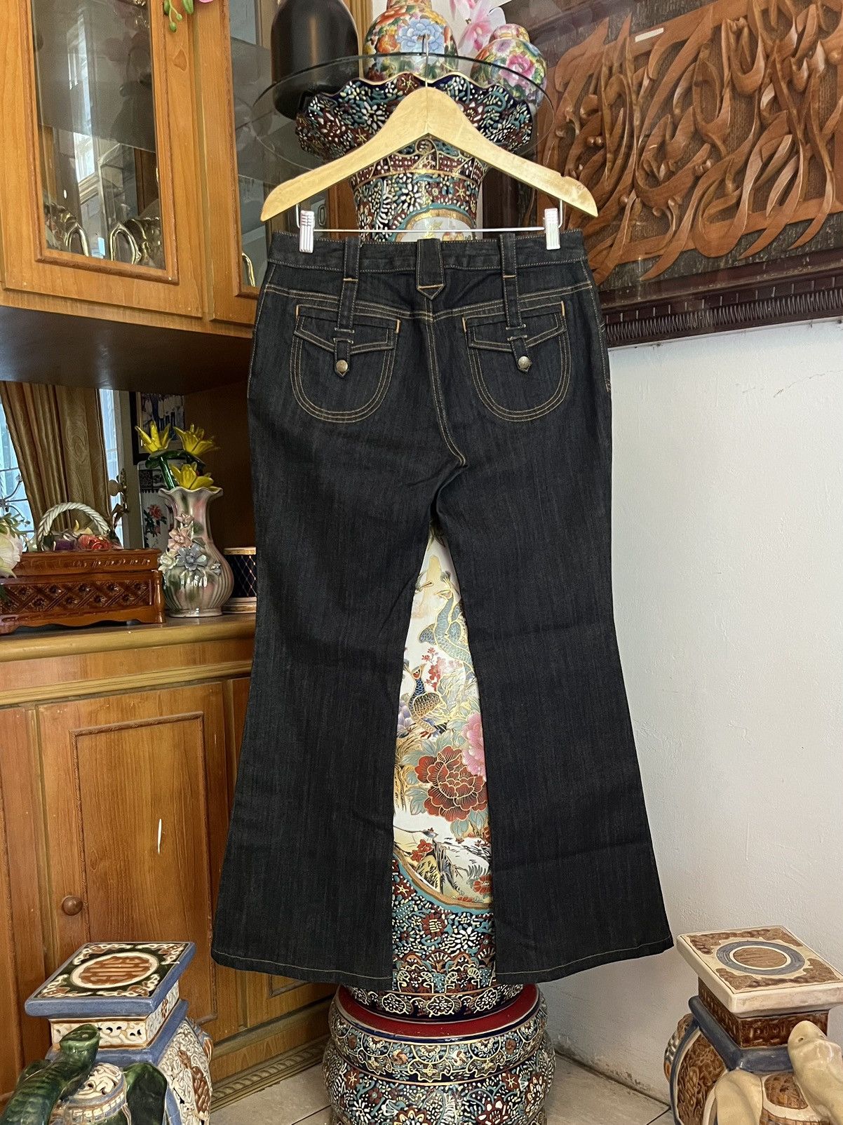 Jean Charles De Castelbajac Y2K Castelbajac Flared Jeans Size US 31 - 6 Thumbnail