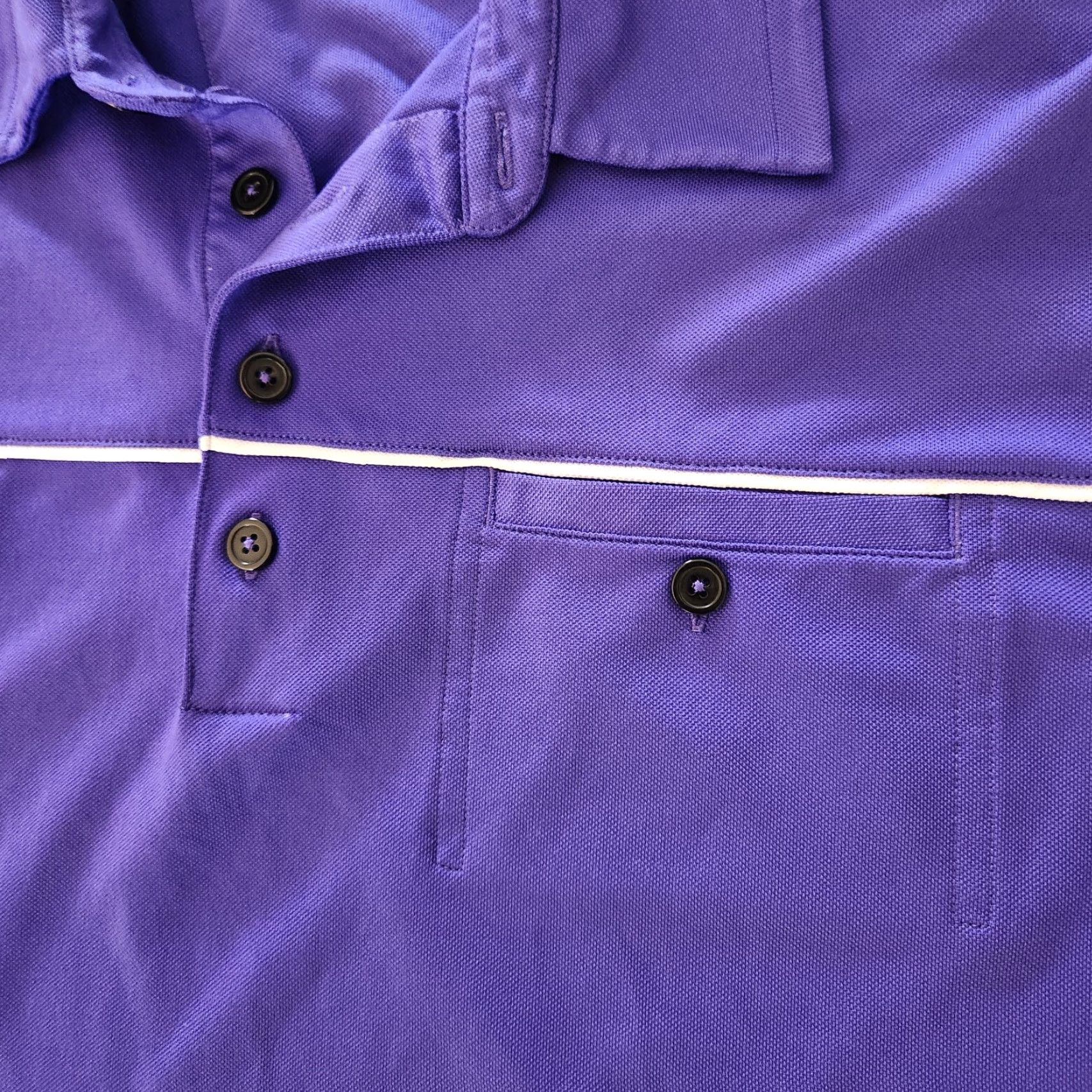 Adidas Adidas Golf Climalite Purple Short Sleeve Pocket Polo Shirt Men's Size Large Size US L / EU 52-54 / 3 - 2 Thumbnail