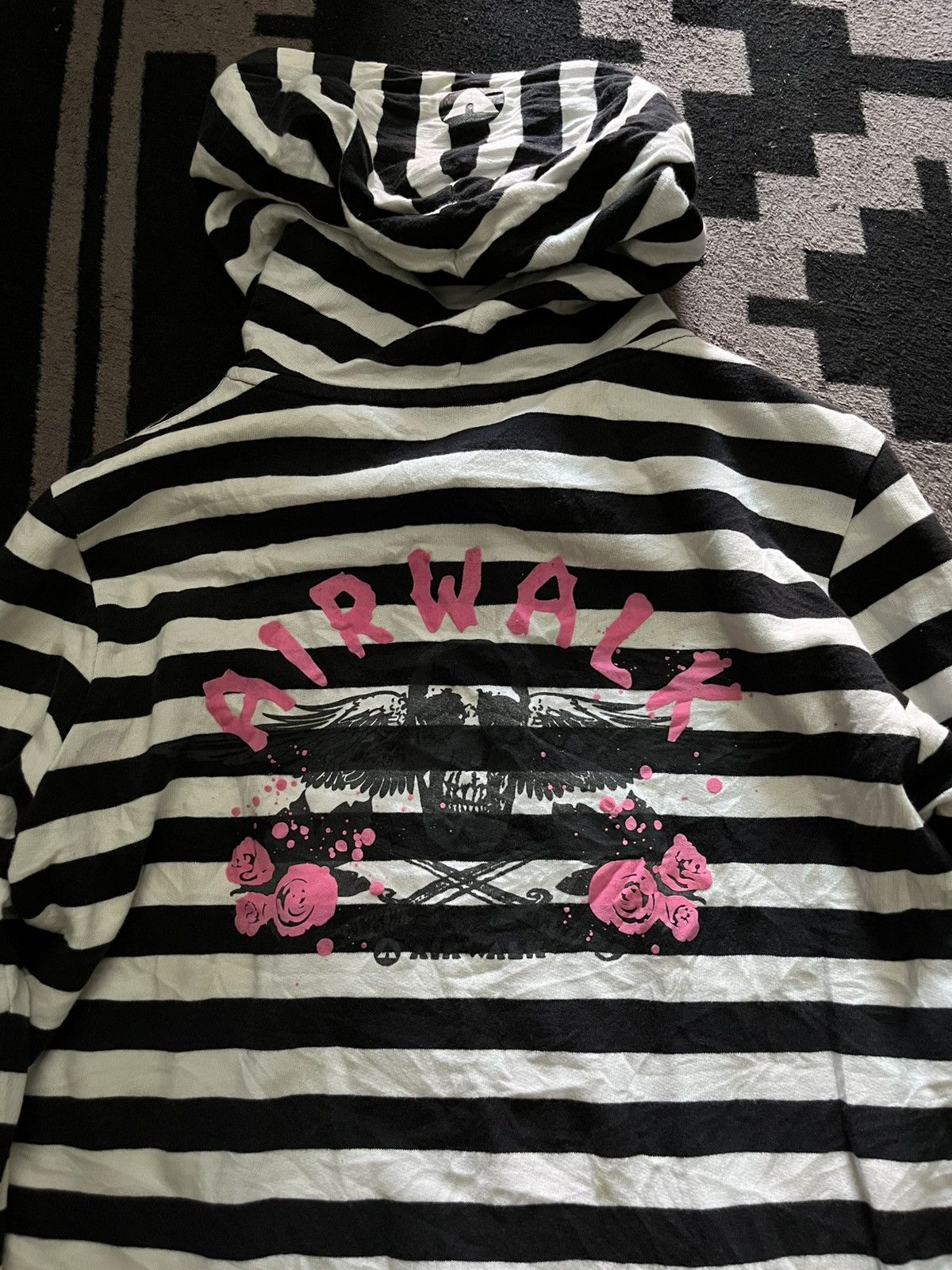 Hysteric Glamour Vintage airwalk y2k striped hoodie Size US M / EU 48-50 / 2 - 4 Thumbnail