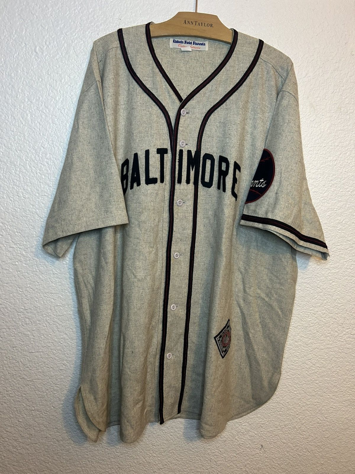 Baltimore Elite Giants Ebbets Field Flannels Baseball Jersey