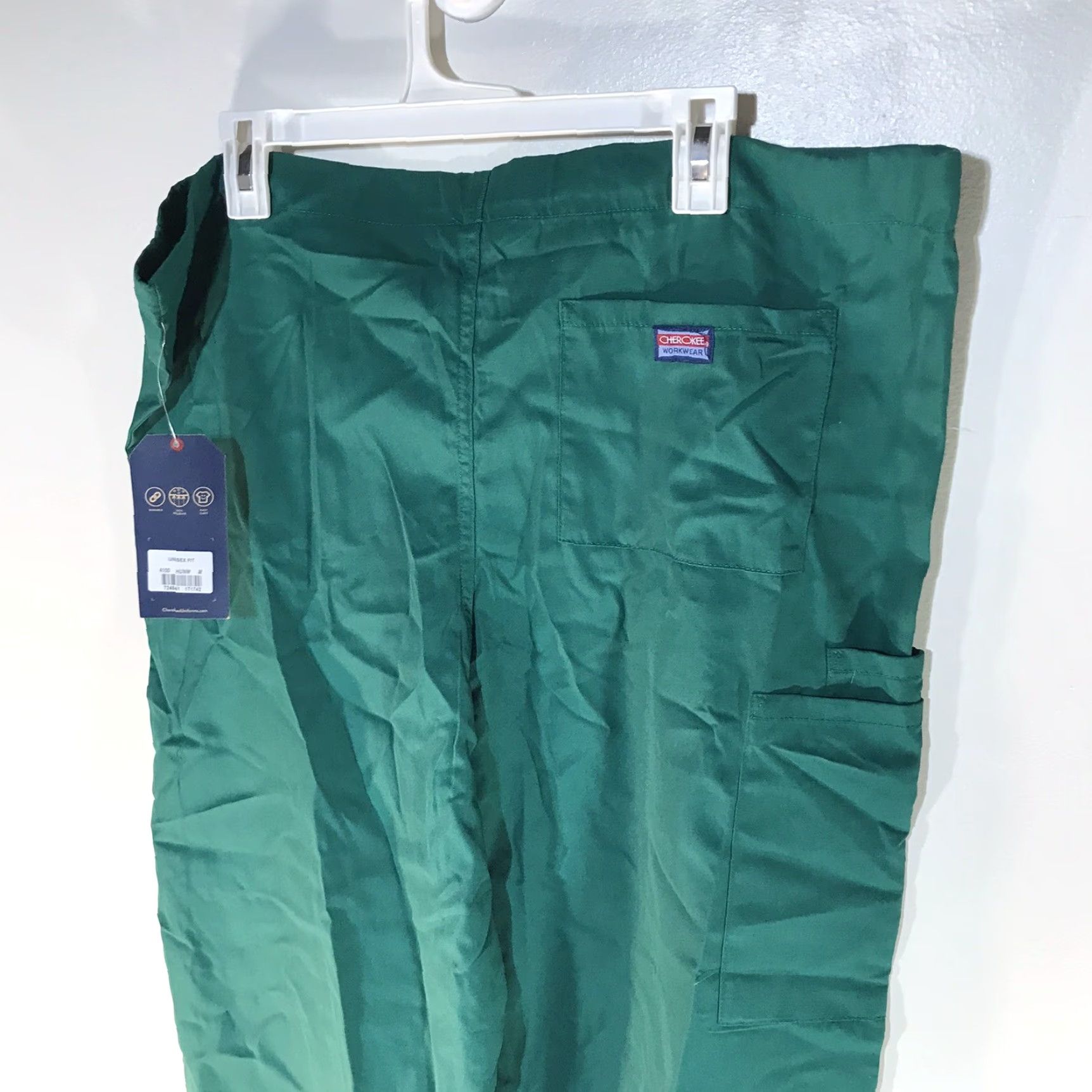 Cherokee VINTAGE Cherokee Women's Medical Scrub Pants Green Size M Medical Uniform Solid Straight Fit Size 32" / US 10 / IT 46 - 4 Thumbnail