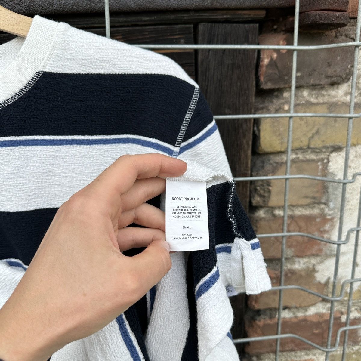 Norse Projects Norse Projects Johannes Textured Stripe T-Shirt Casual S Size US S / EU 44-46 / 1 - 7 Thumbnail
