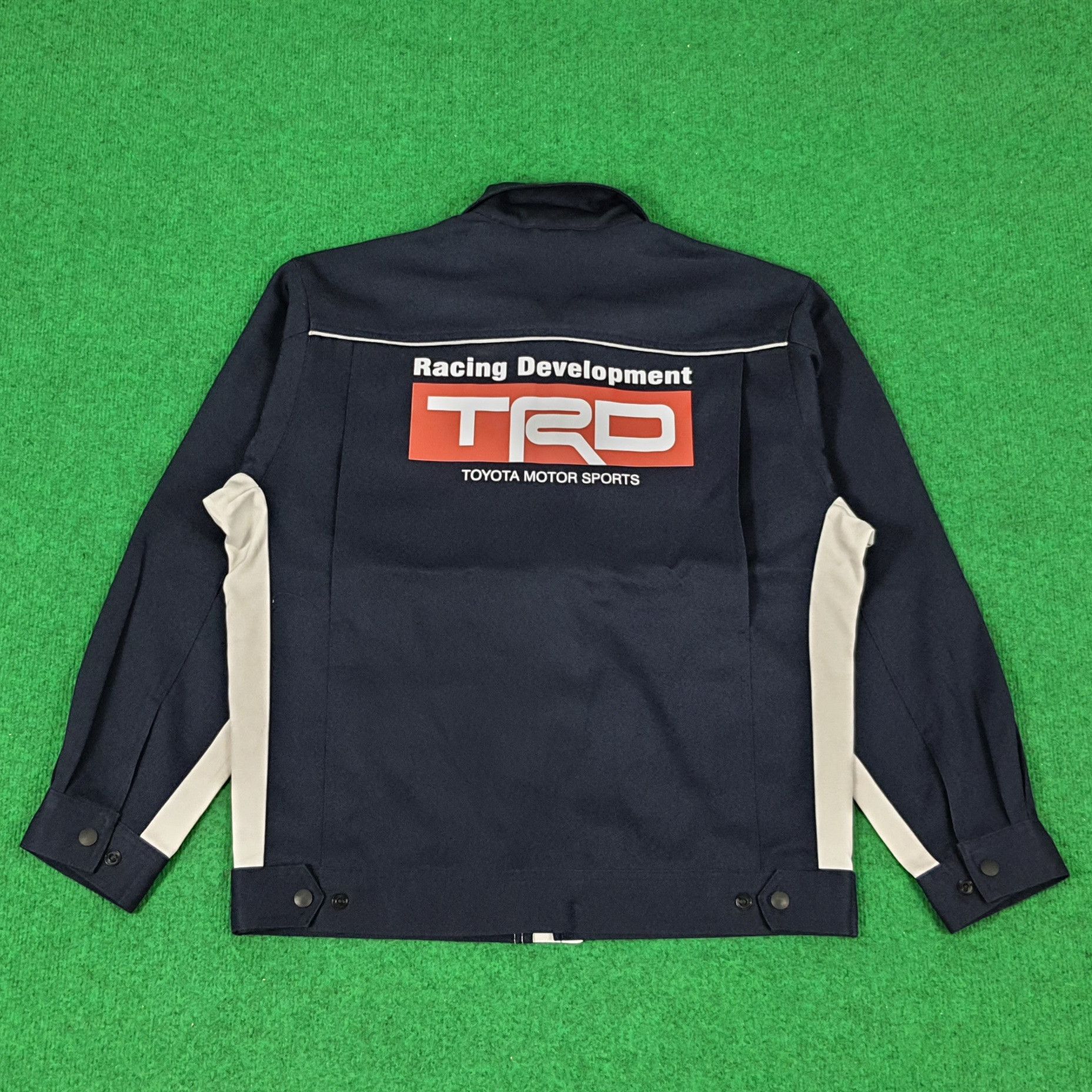 Japanese Brand × Vintage Vintage TOYOTA Racing Development Workwear Jacket Size US L / EU 52-54 / 3 - 1 Thumbnail