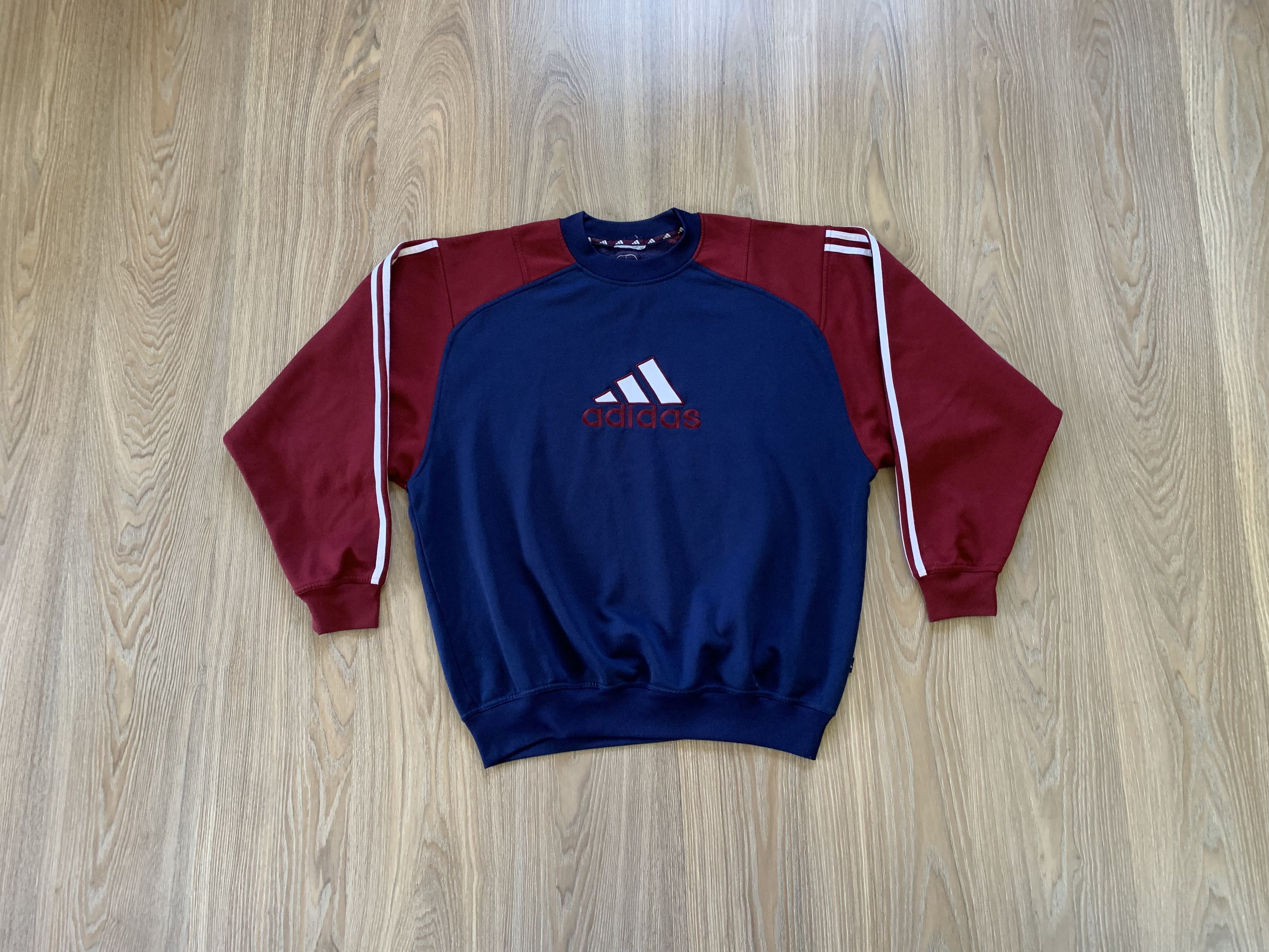 Adidas × Vintage Vintage Adidas Big Logo Sweatshirt Size US S / EU 44-46 / 1 - 9 Thumbnail