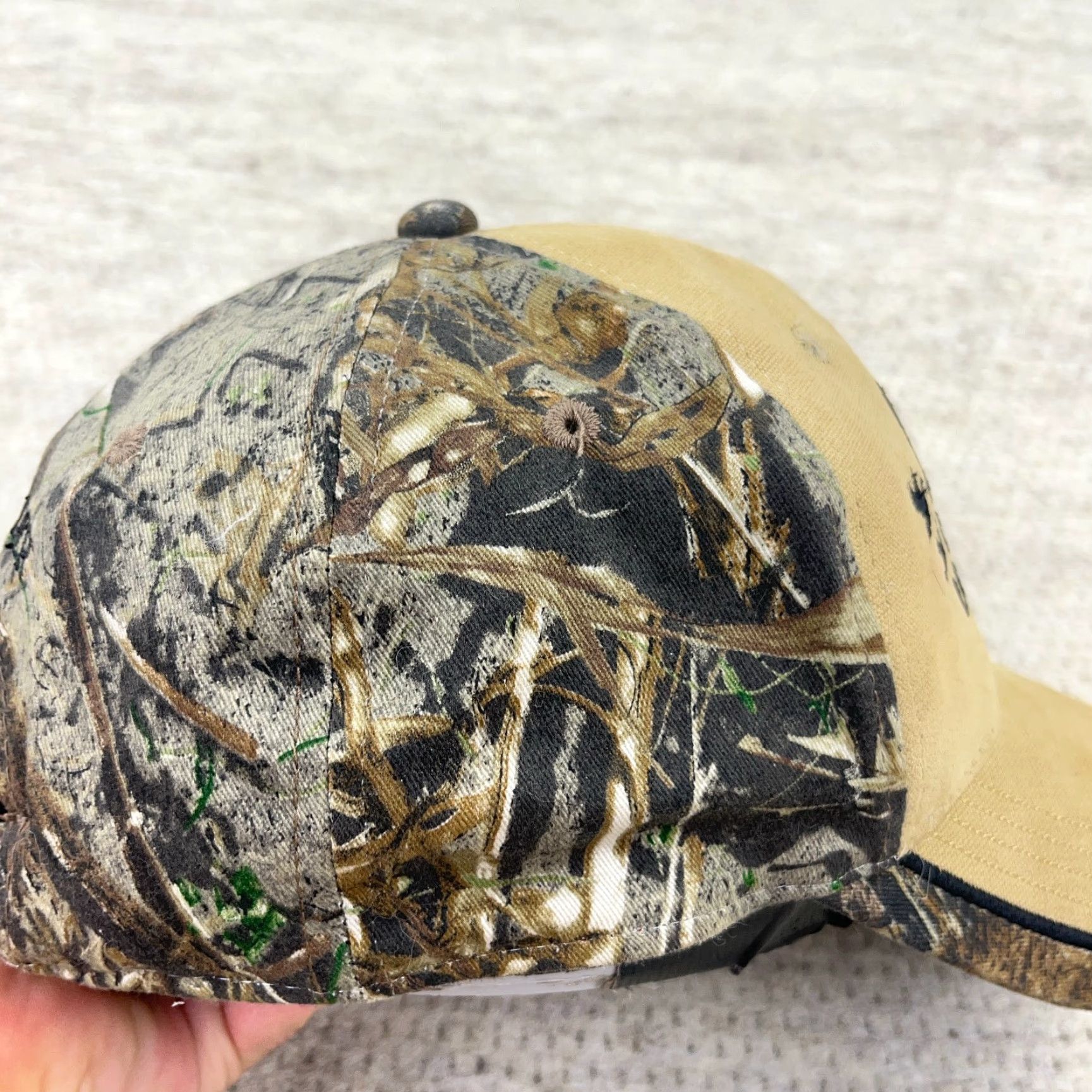 Vintage VINTAGE Ducks Unlimited Hat Cap Strap Back Brown Camo Nature Y2K Mens Adult Size ONE SIZE - 7 Thumbnail