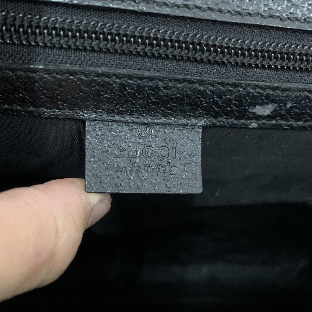 Gucci Gucci Leather Black Briefcase Bag Size ONE SIZE - 14 Thumbnail