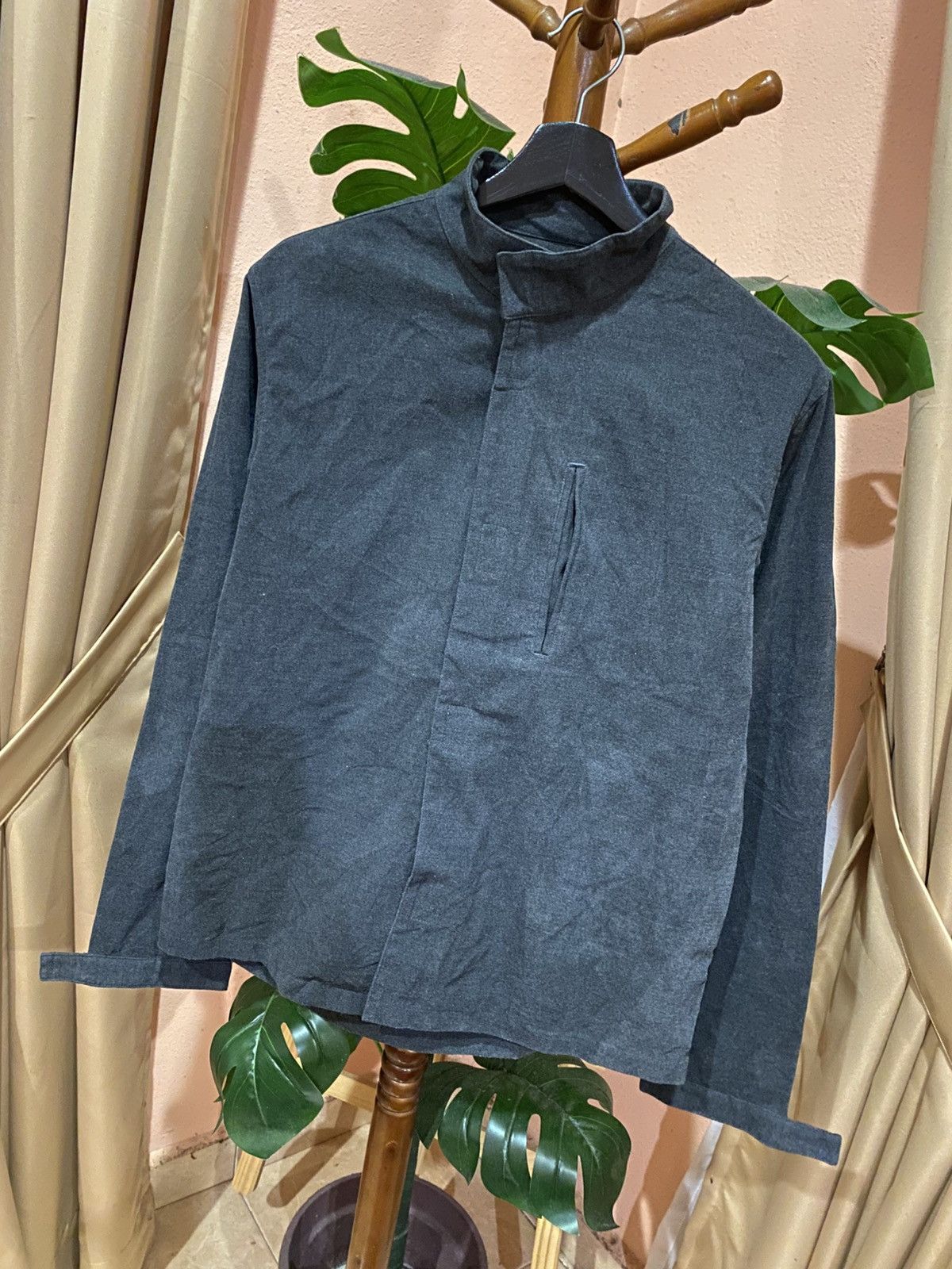 Tornado Mart Tornado Mart Minimalist Black High-Neck Jacket - Modern Size US M / EU 48-50 / 2 - 2 Thumbnail