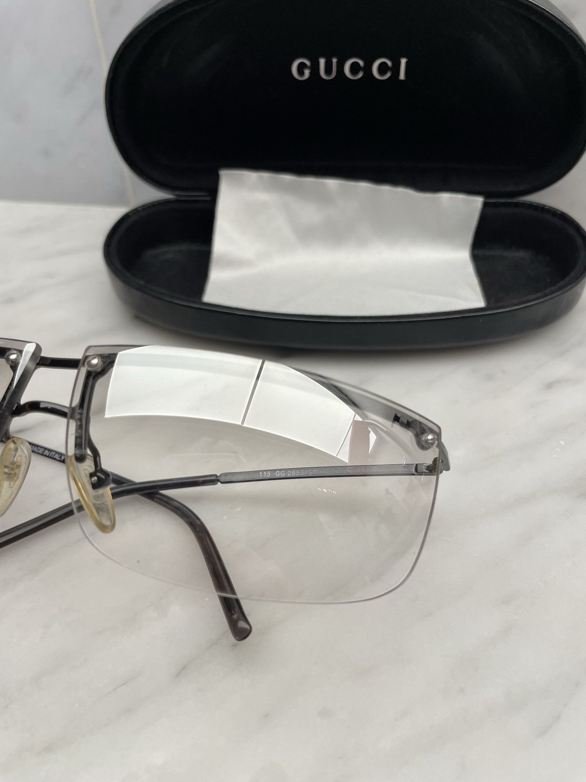 Gucci Gucci gg2653 strass 🔥 sunglasses with crystal logo rhineston Size ONE SIZE - 9 Thumbnail