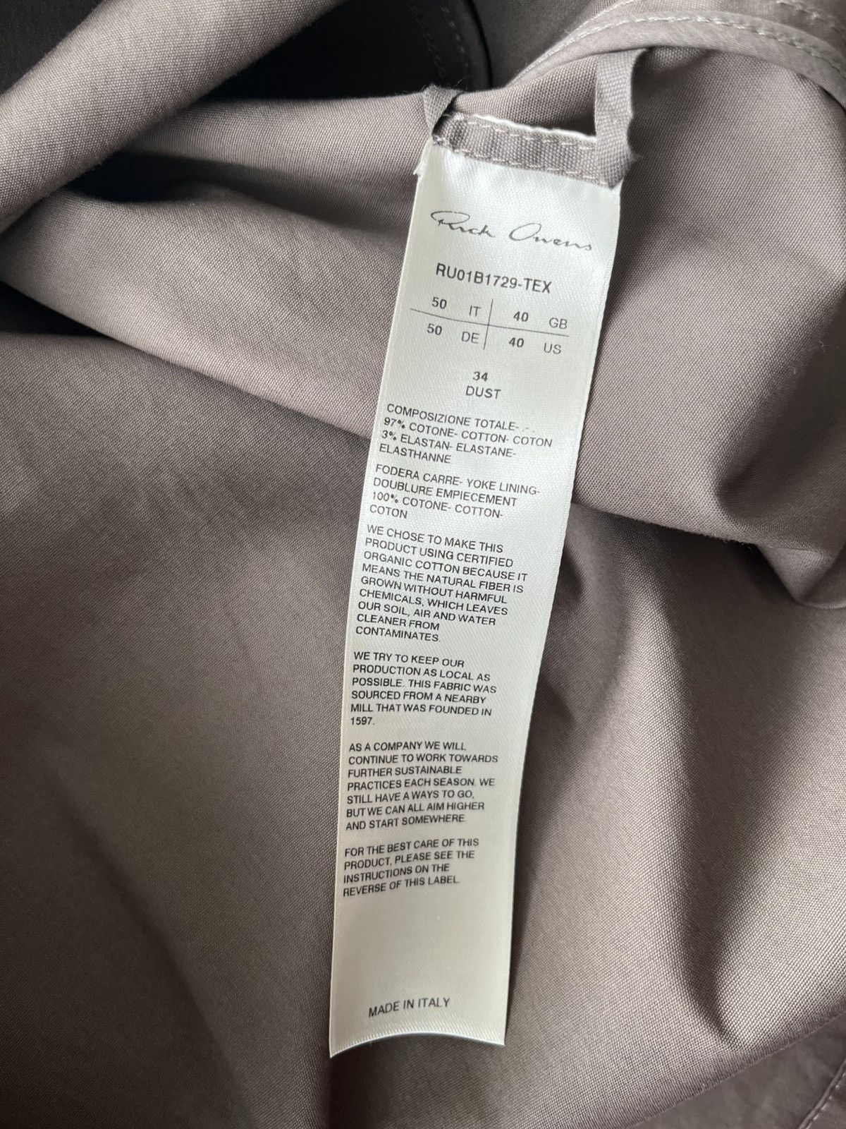 Rick Owens Drkshdw Super Rare Runway Rick Owens Jacket Shirt Size US M / EU 48-50 / 2 - 5 Thumbnail