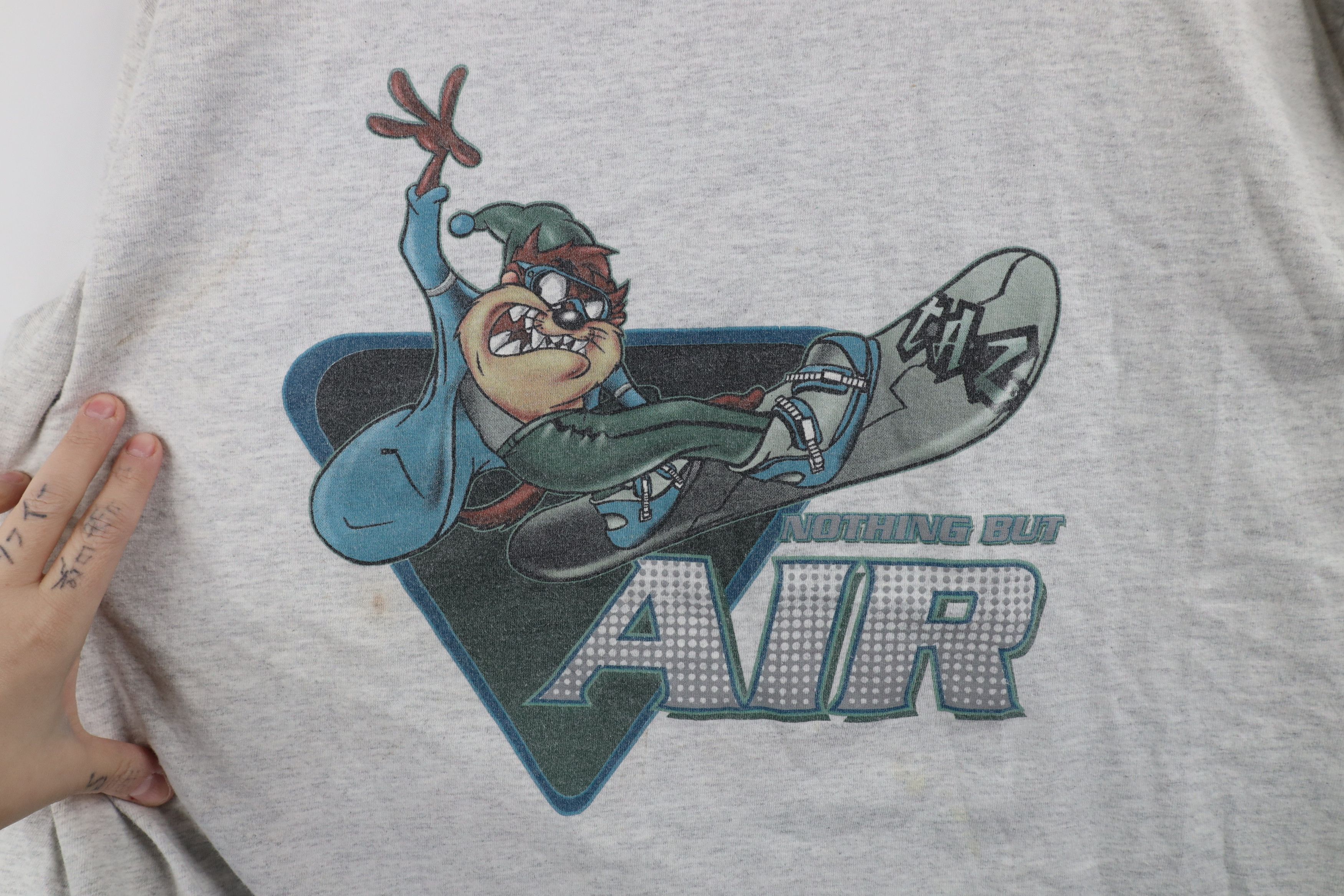Vintage Vintage 90s Looney Tunes Snowboard Air Long Sleeve T-Shirt Size US XL / EU 56 / 4 - 4 Thumbnail