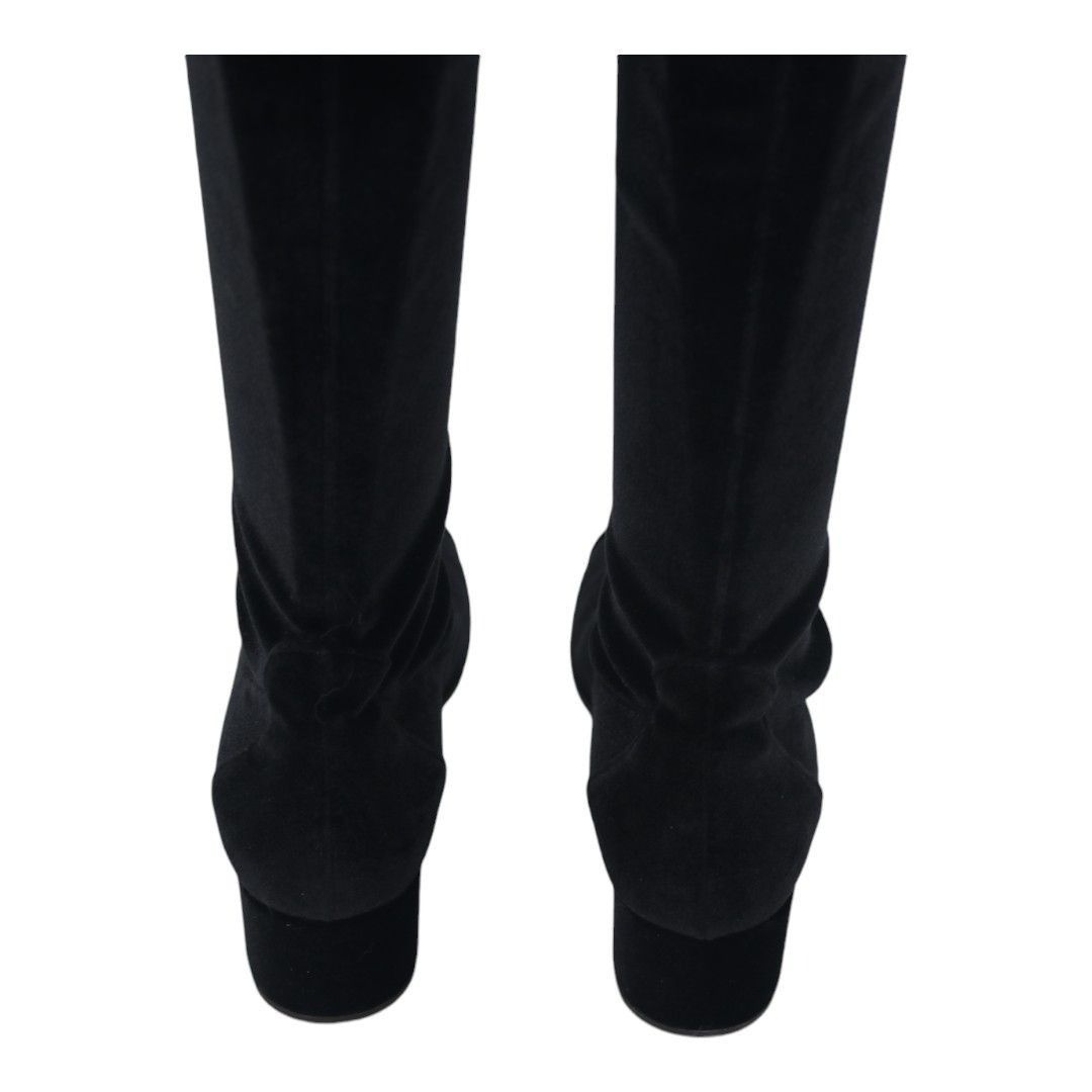 Giuseppe Zanotti Giuseppe Zanotti Velvet Over the Knee Boots Size US 6.5 / IT 36.5 - 7 Thumbnail