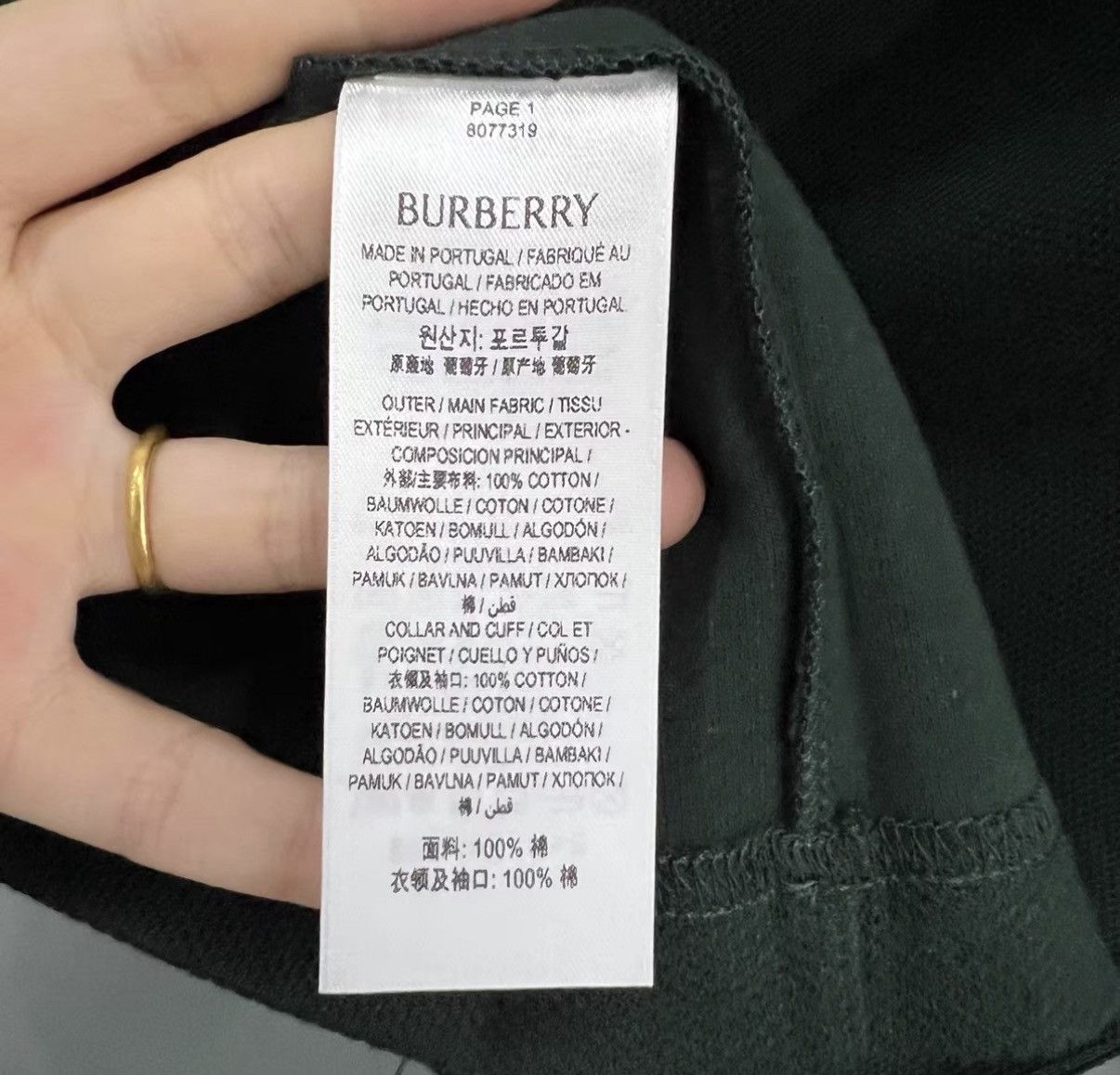 Burberry Burberry Dark Green Knight Long-sleeve Polo Shirt J41 Size US M / EU 48-50 / 2 - 3 Thumbnail
