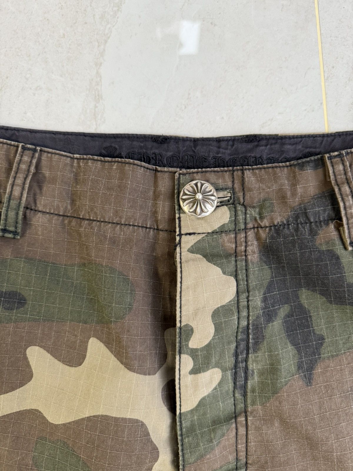 Chrome Hearts Chrome Hearts Camouflage Cargo with Leather Patch Sz.32 Size US 32 / EU 48 - 7 Thumbnail