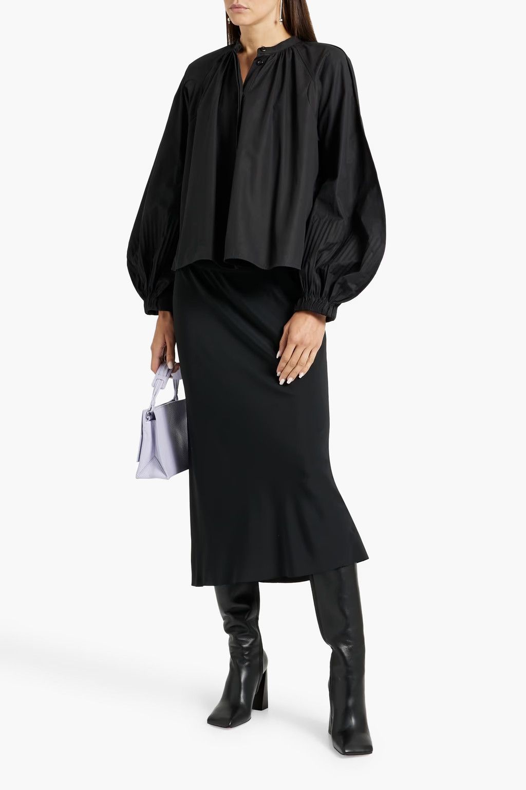 Jil Sander o1loc1c1124 Blouses in Black Size XL / US 12-14 / IT 48-50 - 2 Thumbnail