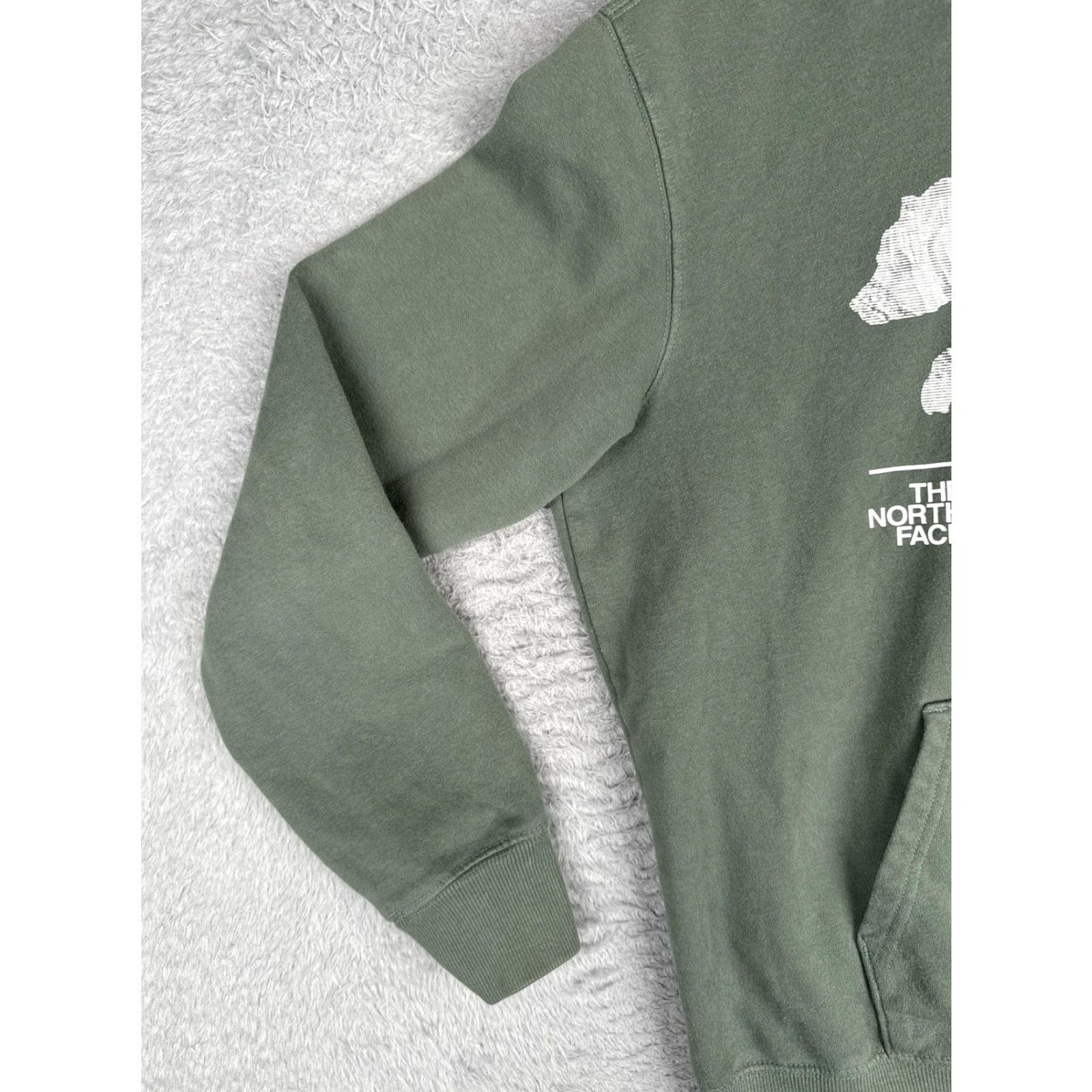 The North Face The North Face Hoodie Mens Medium Green Bear Graphic Pullover Sweatshirt Jersey Size US M / EU 48-50 / 2 - 3 Thumbnail