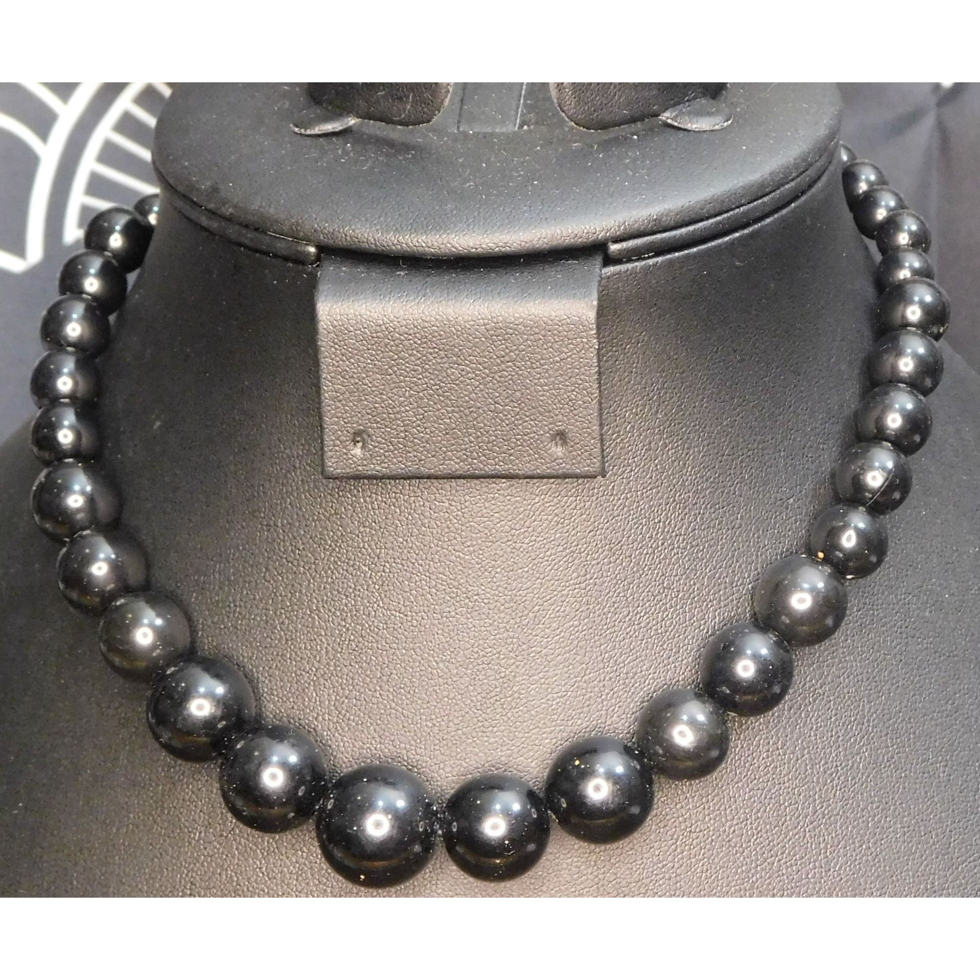 Other Simple Black Gothic Chunky Beaded Necklace Size ONE SIZE - 1 Thumbnail