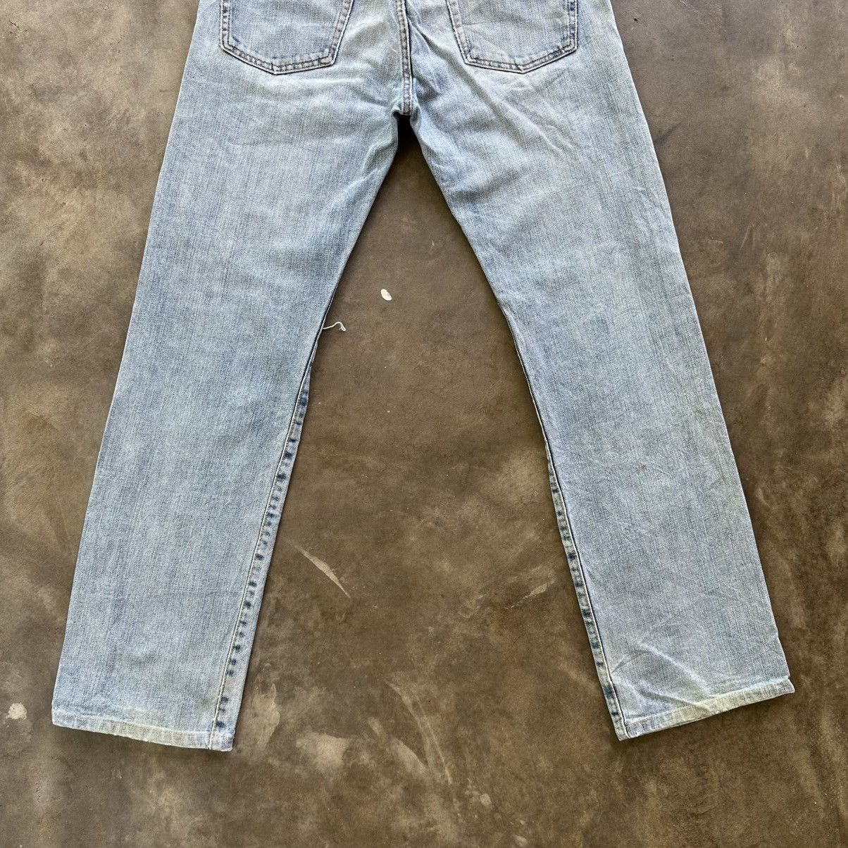 Japanese Brand Vintage Japanese Distressed Faded Denim Jean Pant W30 Size US 30 / EU 46 - 10 Thumbnail
