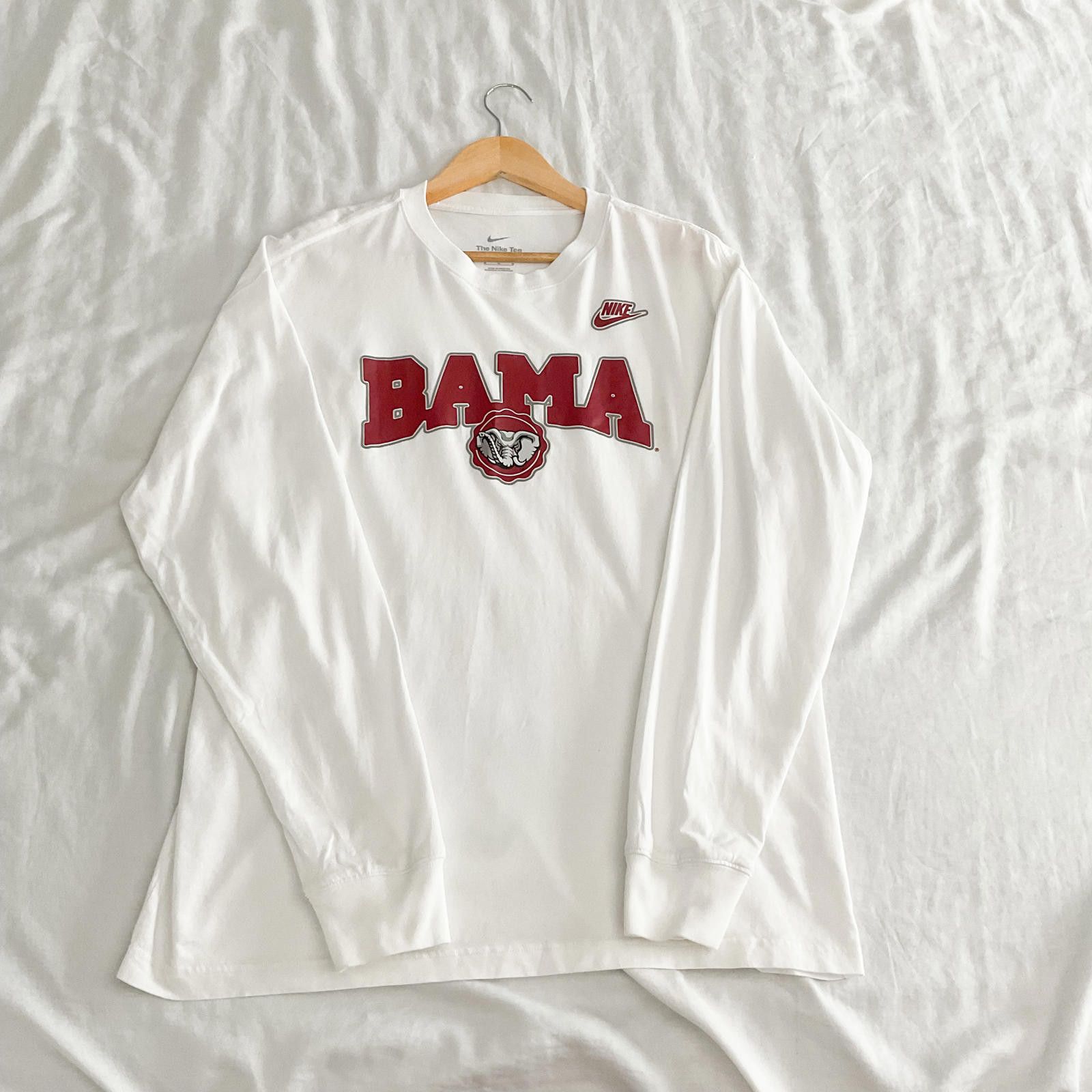 Nike NIKE bama alabama white long sleeve tee shirt tshirt medium Size US M / EU 48-50 / 2 - 1 Thumbnail