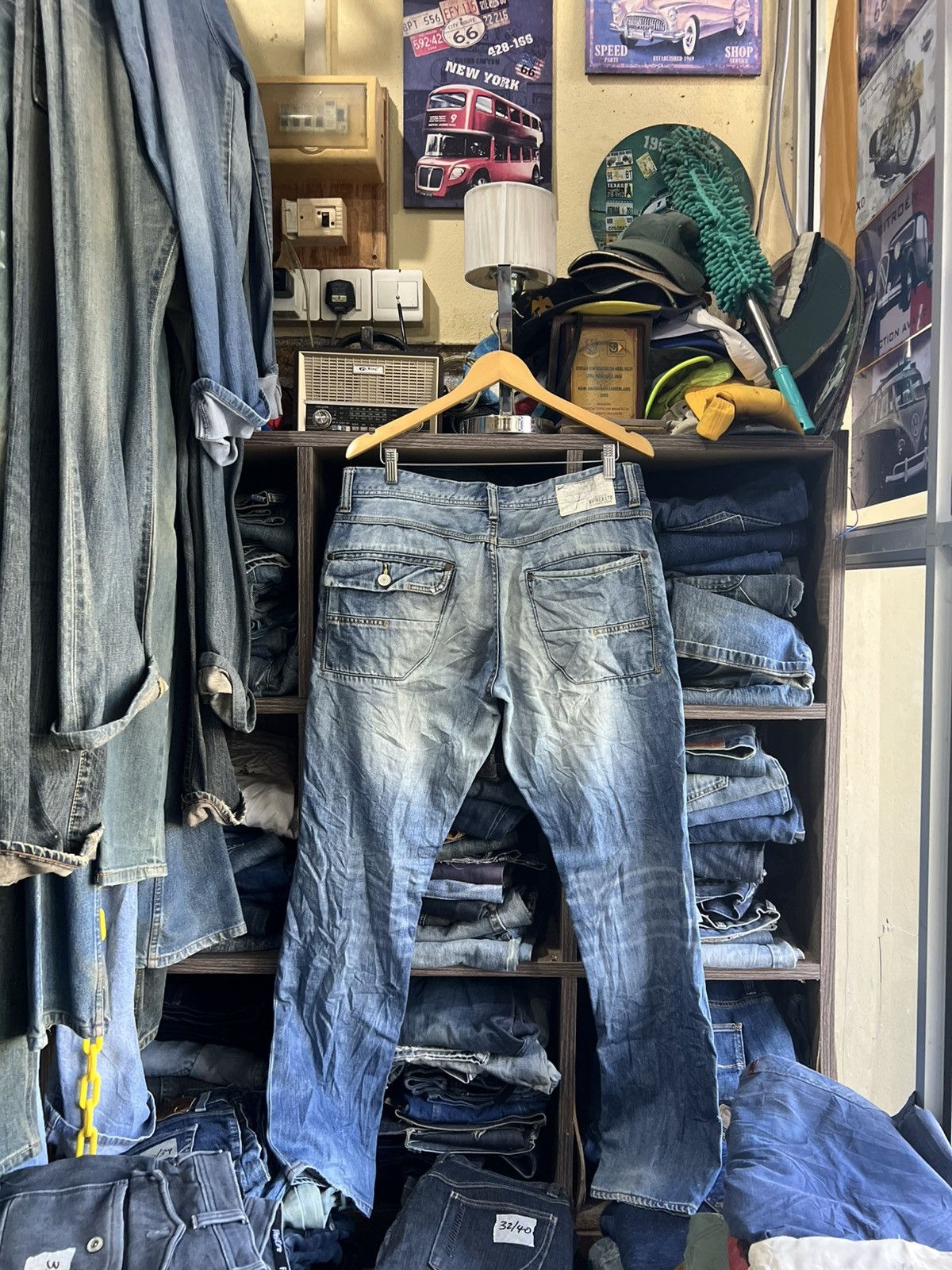Avirex 🔥Rare Avirex Distressed Denim Size US 35 - 3 Thumbnail