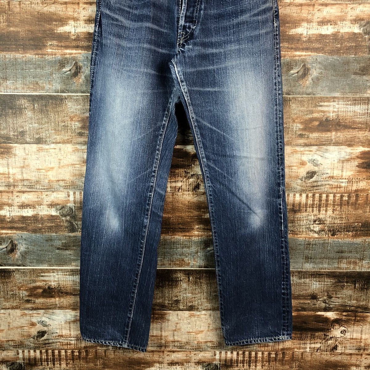 Eternal DL Eternal Blue Distressed Denim Pants #C143 Size US 29 - 3 Thumbnail