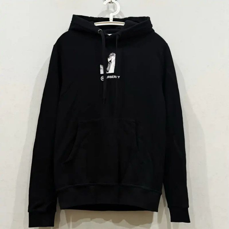 Burberry Burberry Black Cotton Men's Hoodie Size US XXS / EU 40 - 1 Thumbnail