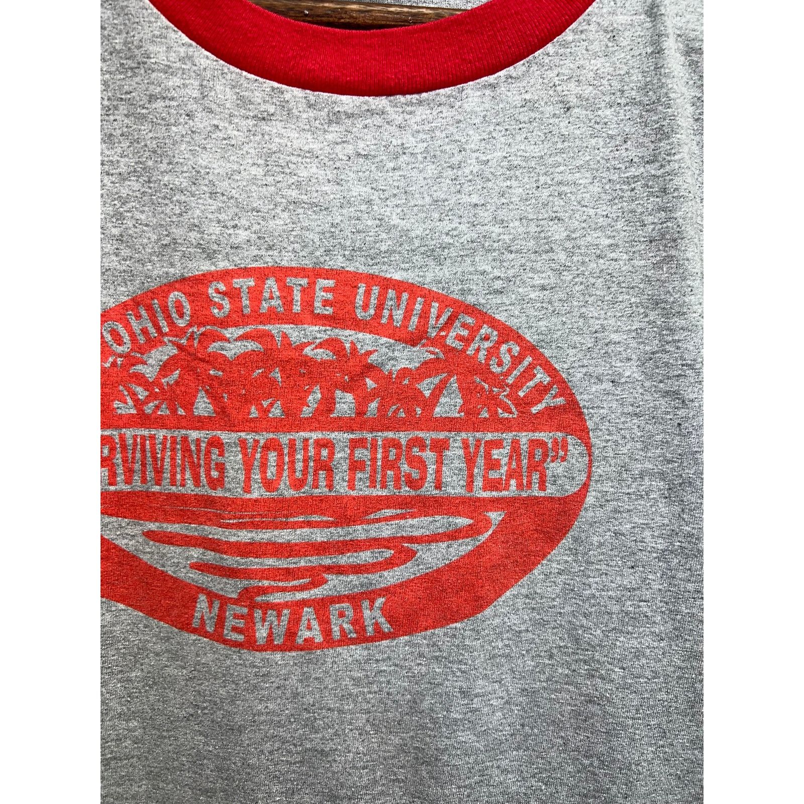 Anvil Vintage Ohio State University Shirt Newark Ringer Tee 2XL Size US XXL / EU 58 / 5 - 4 Thumbnail