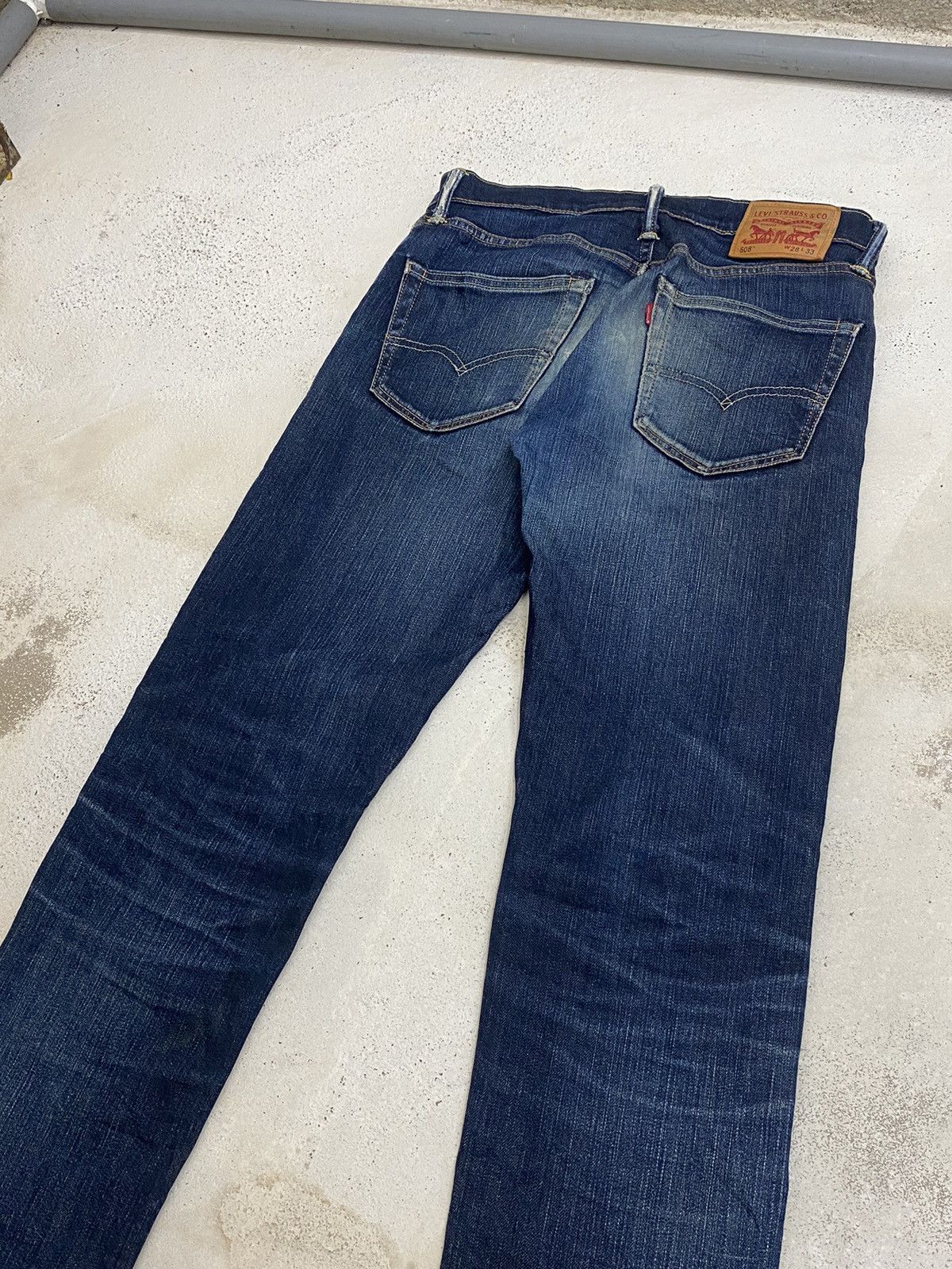 Japanese Brand × Levi's Levis 508 K445 Blue Jean Washed Distress Slim Fit Style Size US 31 - 9 Thumbnail