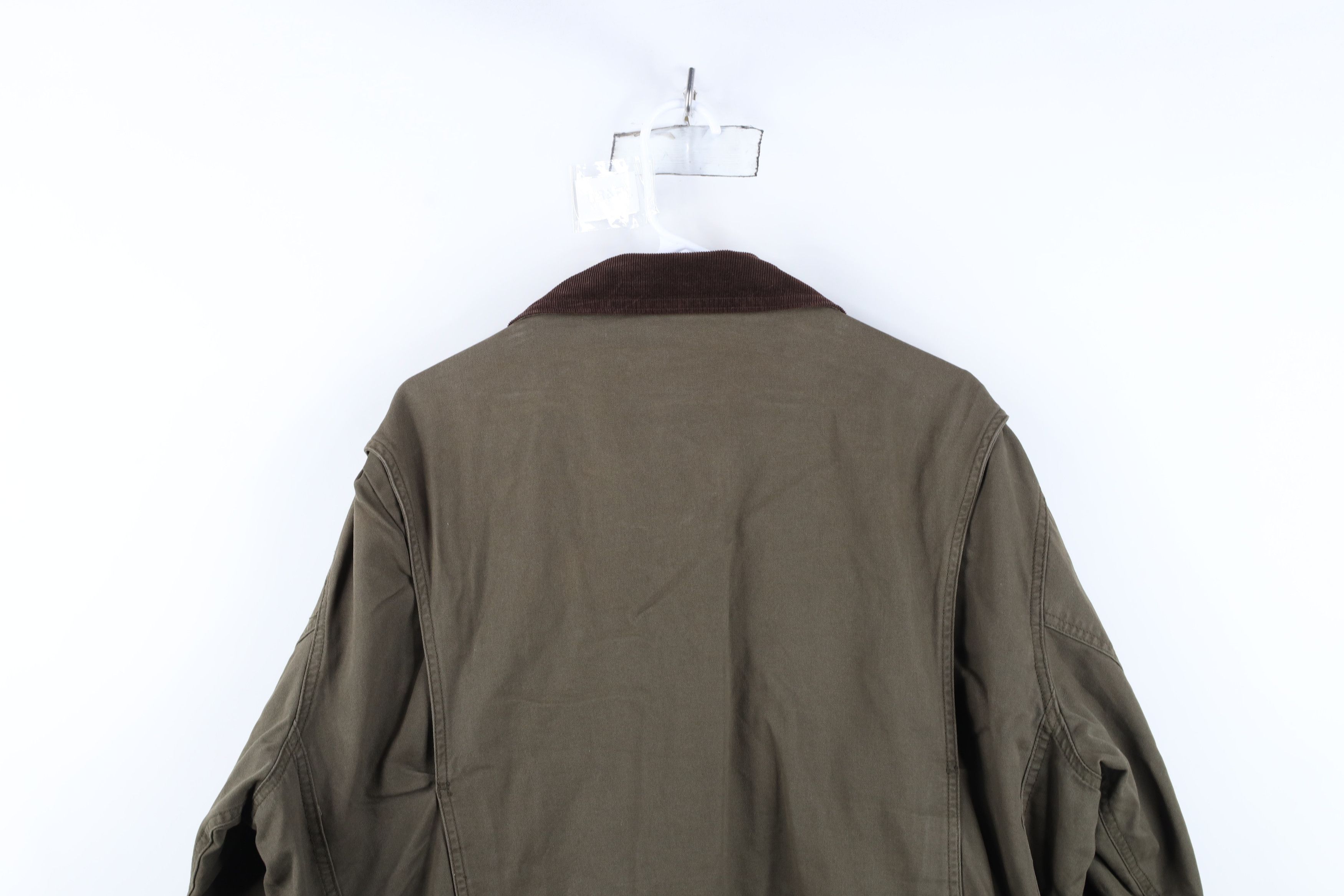 Orvis Vintage Orvis Flannel Lined Chore Barn Jacket Green Cotton Size US XL / EU 56 / 4 - 14 Thumbnail