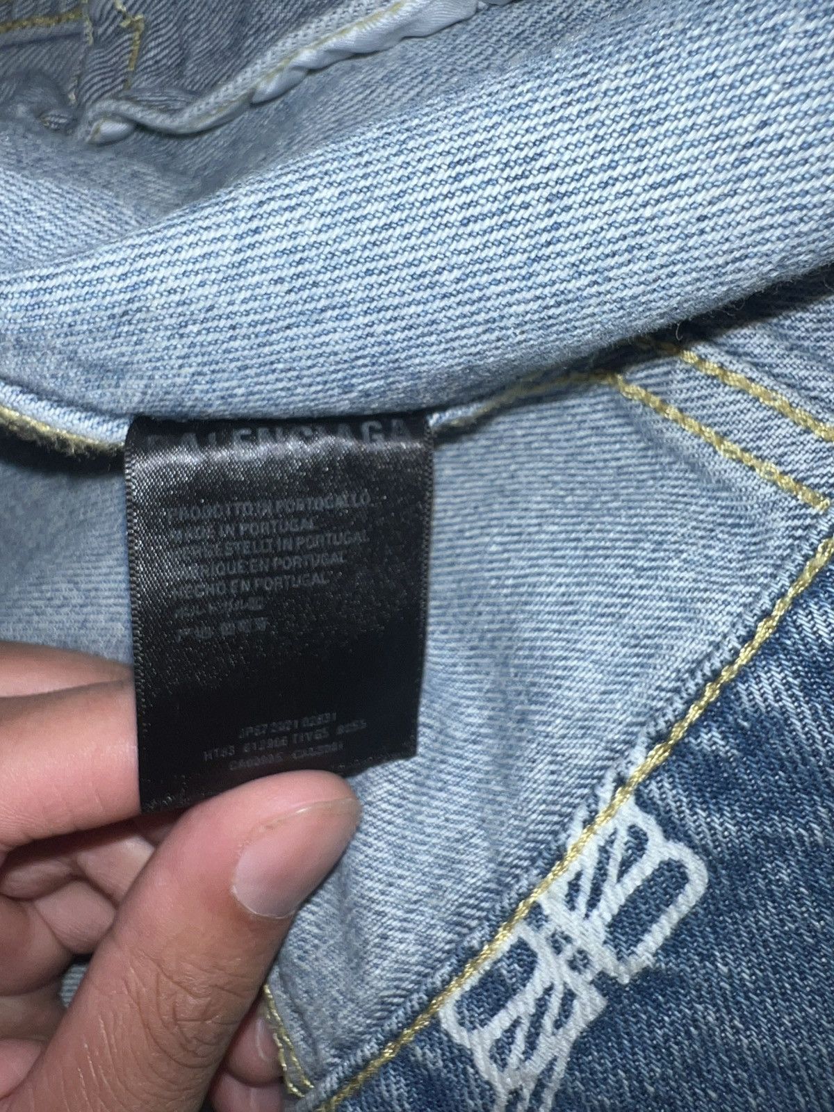 Balenciaga Balenciaga Monogram Denim Jacket Size US L / EU 52-54 / 3 - 7 Thumbnail