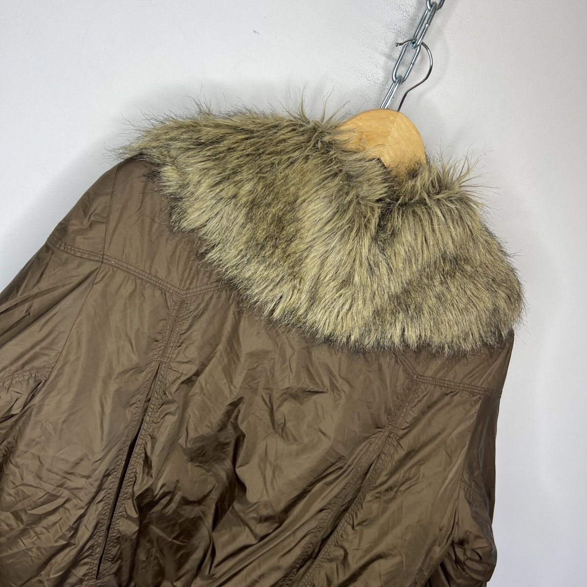 Hysteric Glamour × Japanese Brand × Le Grande Bleu (L.G.B.) Women's Boxy Cropped Avant Garde Faux Fur Jacket Size M / US 6-8 / IT 42-44 - 8 Thumbnail