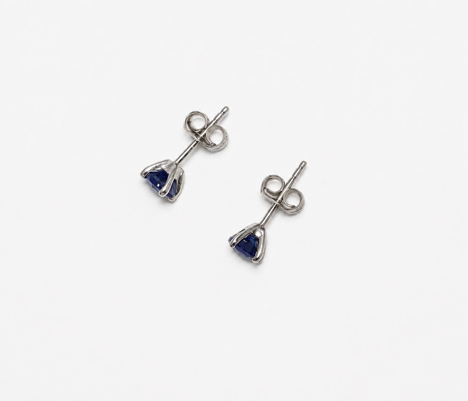 Other AAA Natural Kashmir Kyanite Stud Earrings 0.7ct 6mm Size ONE SIZE - 3 Thumbnail