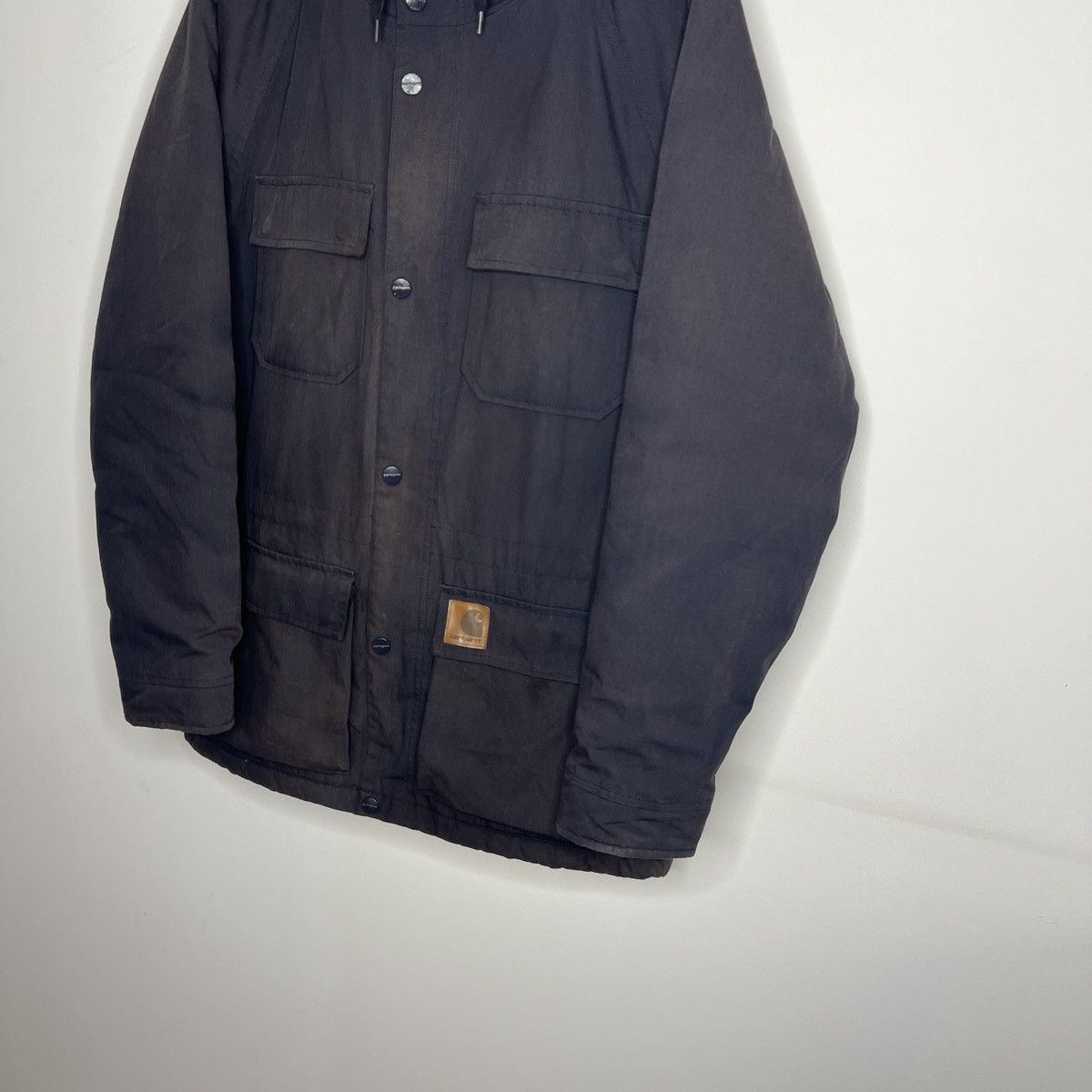 Carhartt × Carhartt Wip × Vintage Carhartt WIP Mentley Winter Parka Fur Coat Vintage Navy Size US M / EU 48-50 / 2 - 5 Thumbnail
