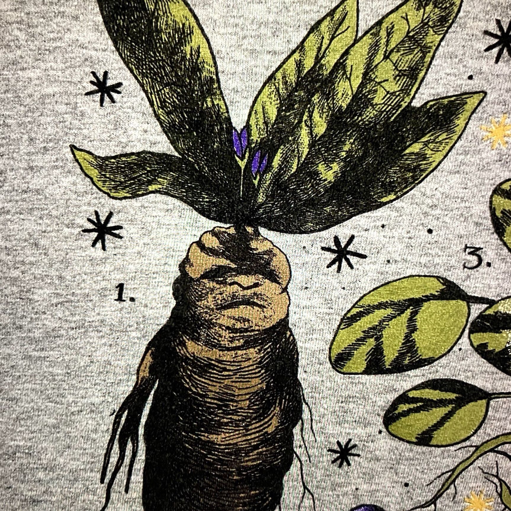 Vintage Harry Potter Graphic T-Shirt Women's Medium Gray Mandrake Casual Crew Neck Size M / US 6-8 / IT 42-44 - 5 Thumbnail