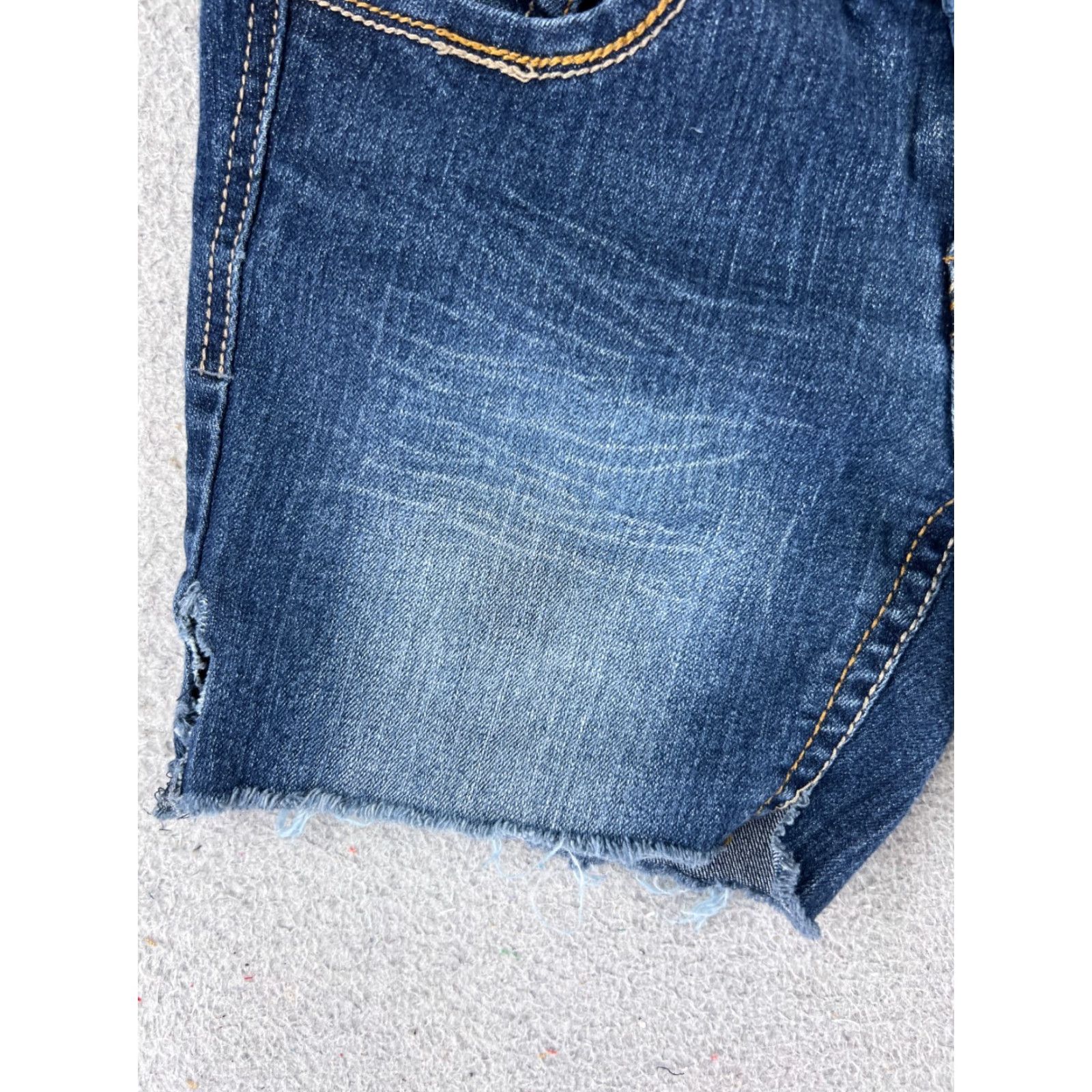 Vintage Paris Blues Shorts Womens 26x5 Blue Denim Jean Cutoff Pockets Cotton Blend Size 27" / US 4 / IT 40 - 3 Thumbnail
