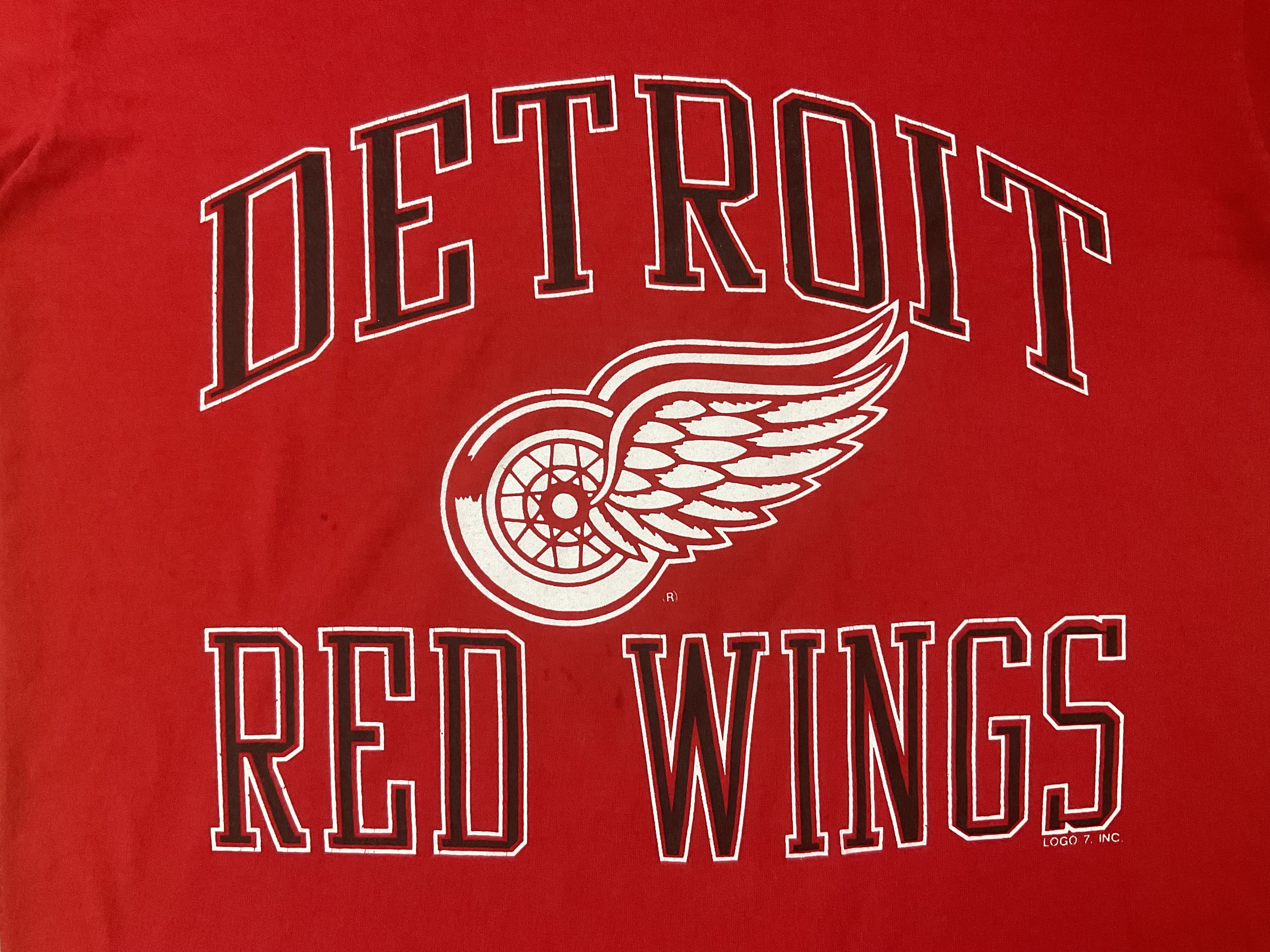 NHL Vintage 90s Detroit Red Wings Raglan T-Shirt 3/4 Sleeve Size US L / EU 52-54 / 3 - 3 Thumbnail