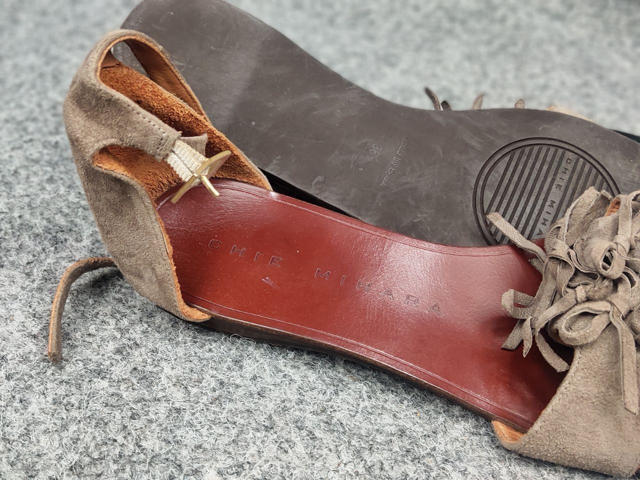Chip & Pepper Chie Mihara Premium leather sandals without heels Shoes Size US 8.5 / IT 38.5 - 17 Thumbnail