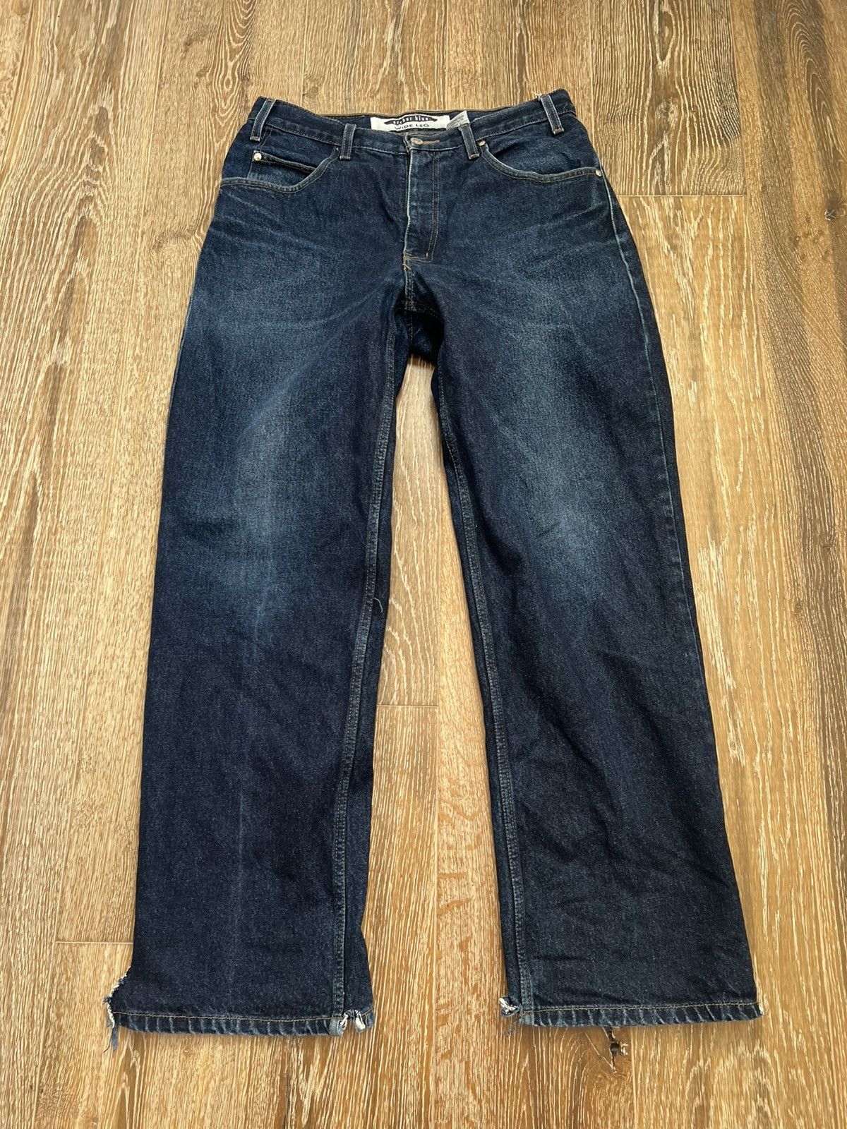 Anchor Blue Vintage y2k Anchor blue wide leg baggy jeans Size US 32 / EU 48 - 1 Thumbnail