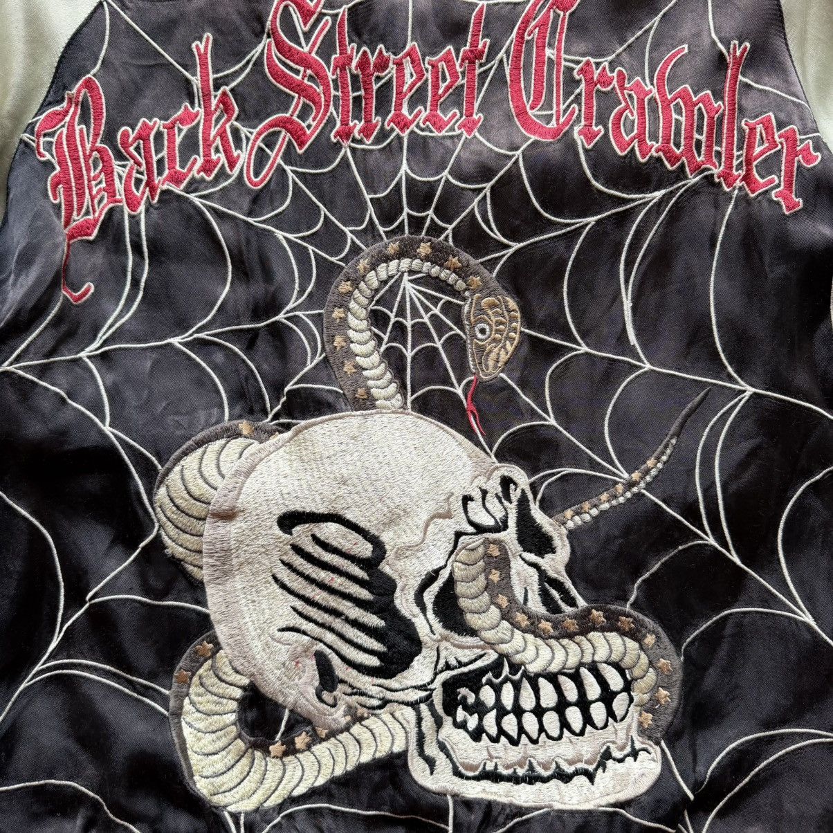 14th Addiction 🔥RARE🔥Back street cramber skull rayon sukajan jacket Size US M / EU 48-50 / 2 - 5 Thumbnail