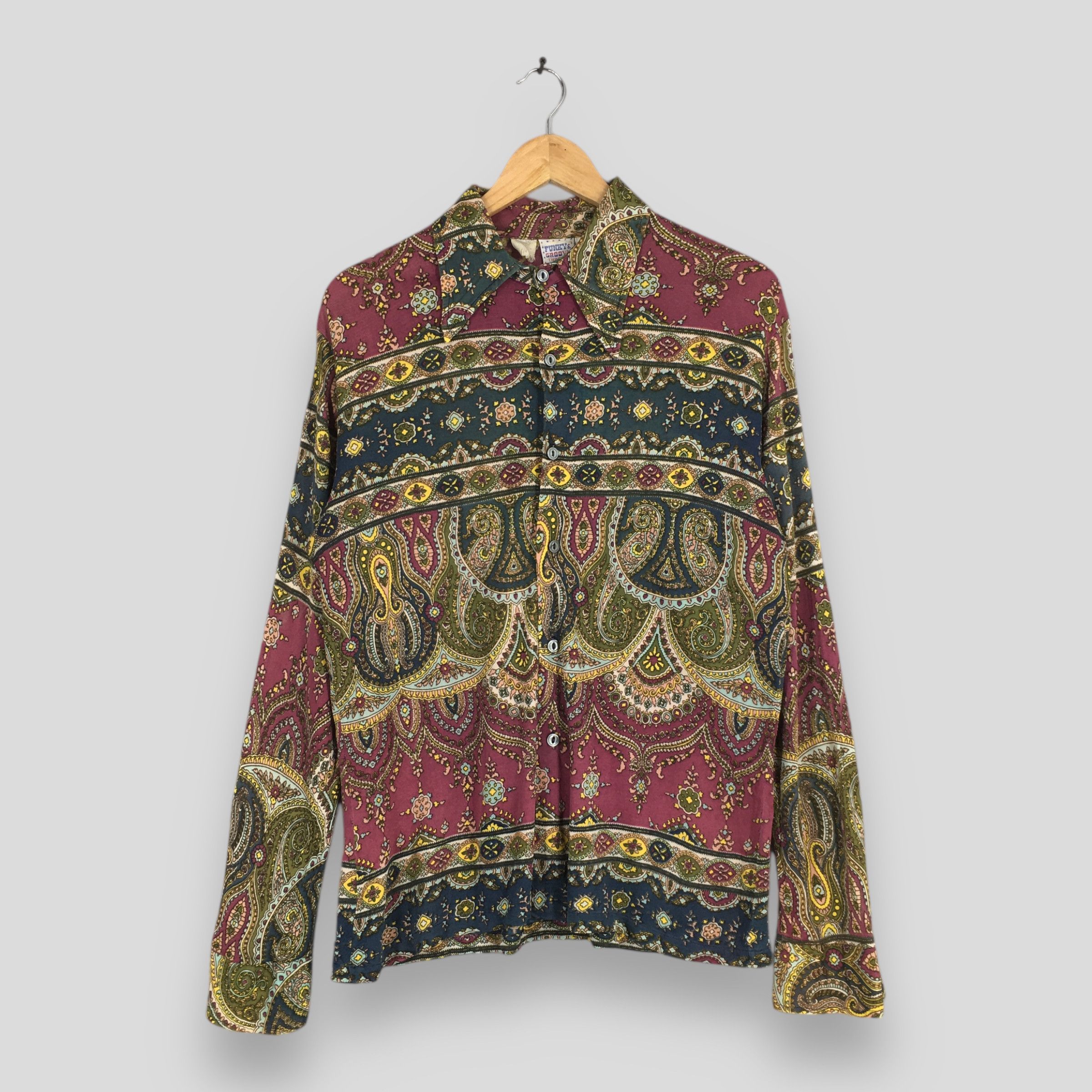 Kennington Ltd. Vintage 1970s Kennington California Paisley Shirt Large Size US L / EU 52-54 / 3 - 1 Thumbnail