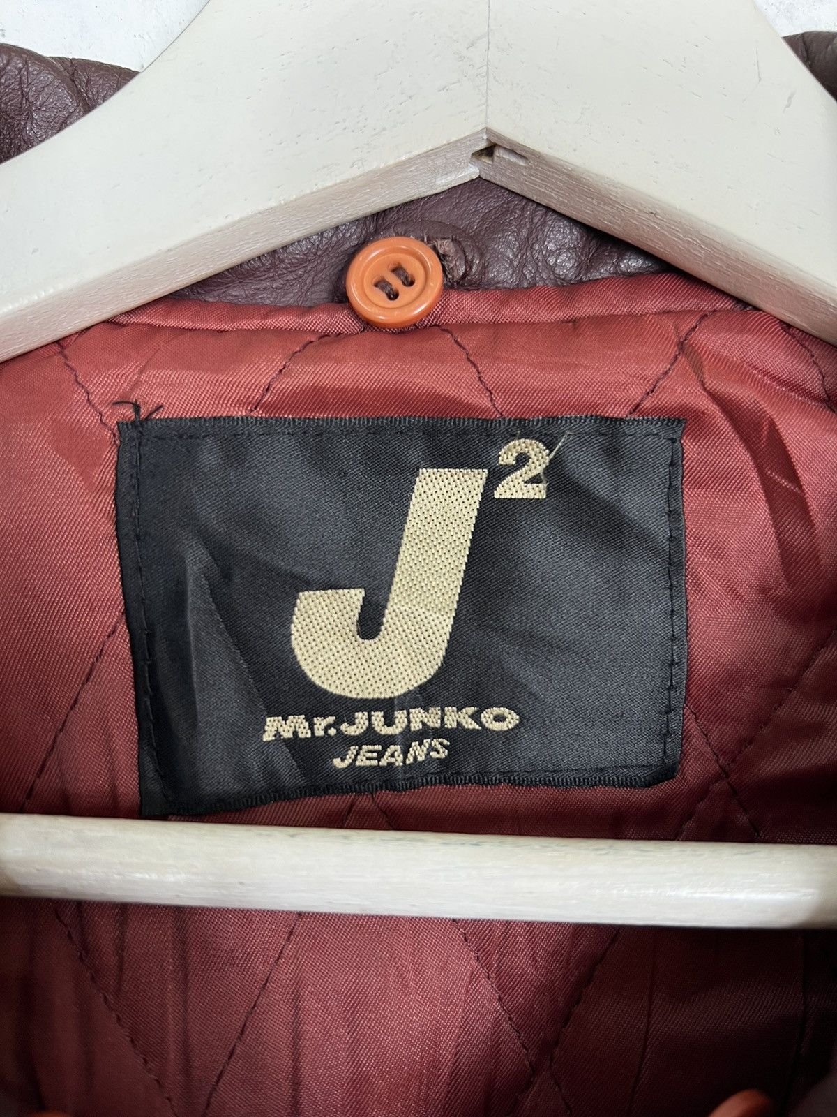 Japanese Brand 🔥 RARE VINTAGE MR.JUNKO LEATHER JACKET Size US L / EU 52-54 / 3 - 12 Thumbnail