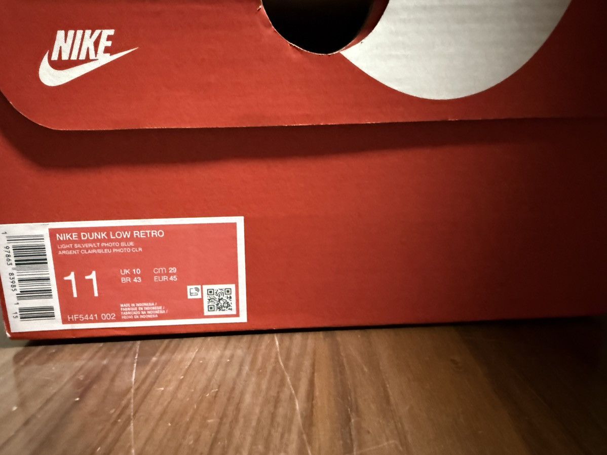 Nike Nike Dunk Low Retro Detroit Lions Silver/Photo Blue Size 11 Size US 11 / EU 44 - 8 Thumbnail