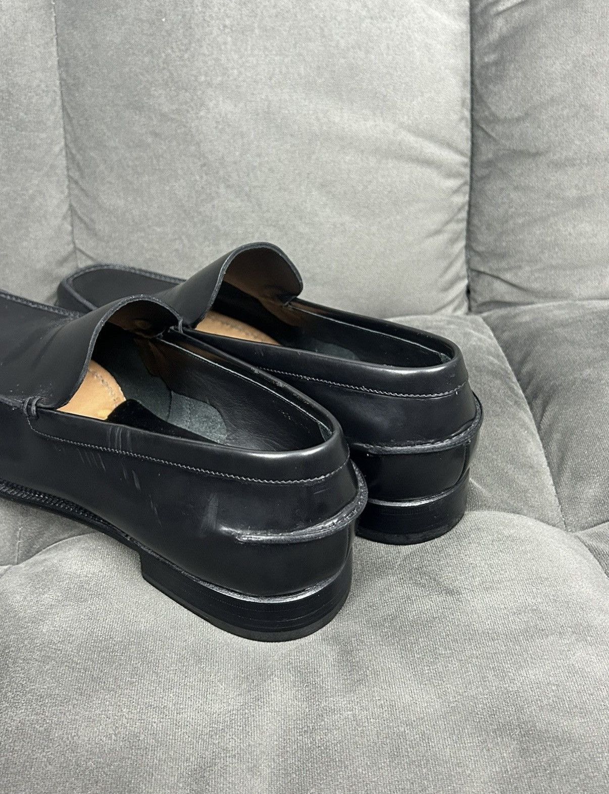 Prada Prada black leather loafers Size US 12 / EU 45 - 5 Thumbnail