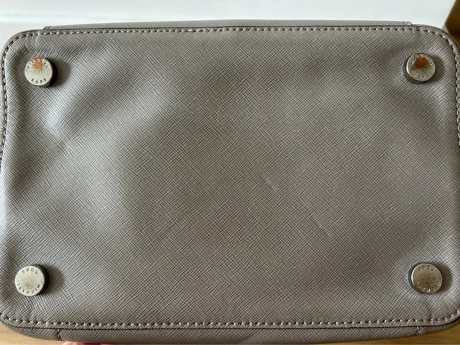 Michael Kors Michael Kors Greenwich leather grey grab bag Size ONE SIZE - 13 Thumbnail