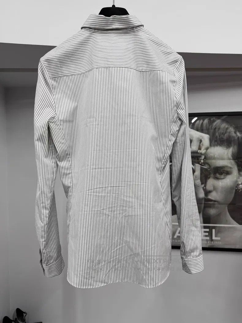 Dior Dior Striped shirt with beaded beads Size XS / US 0-2 / IT 36-38 - 3 Thumbnail