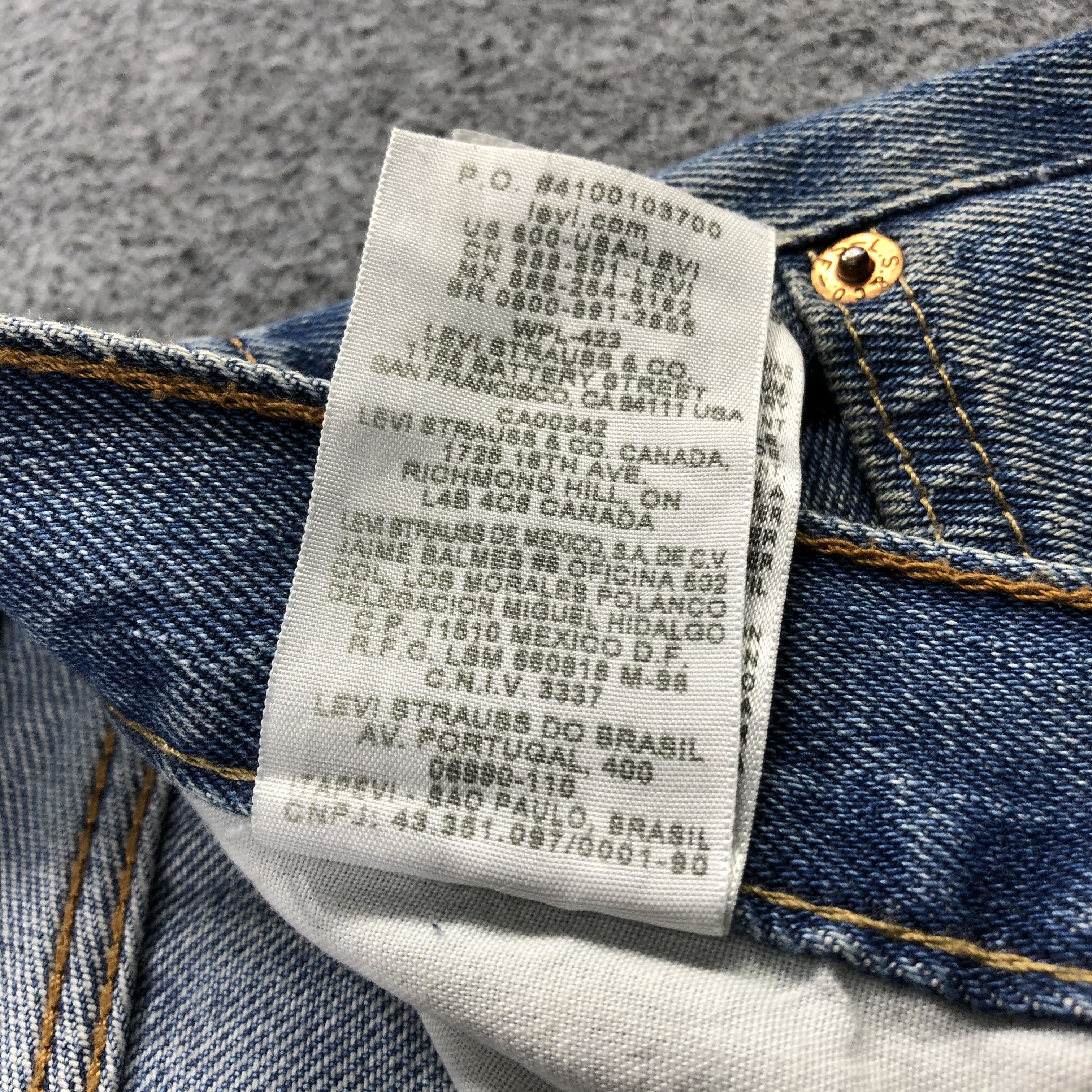 Levi's Vintage Blue Wash Levis 505 Jeans-J2129 Size US 38 / EU 54 - 12 Thumbnail