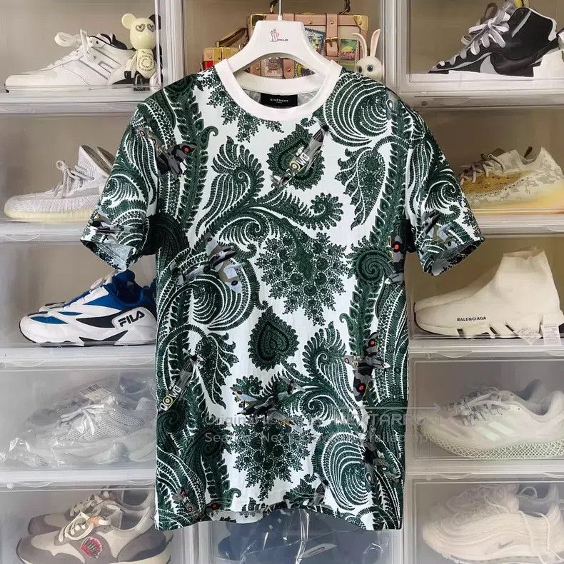 Givenchy Cashew Flower Short Sleeve T-Shirt