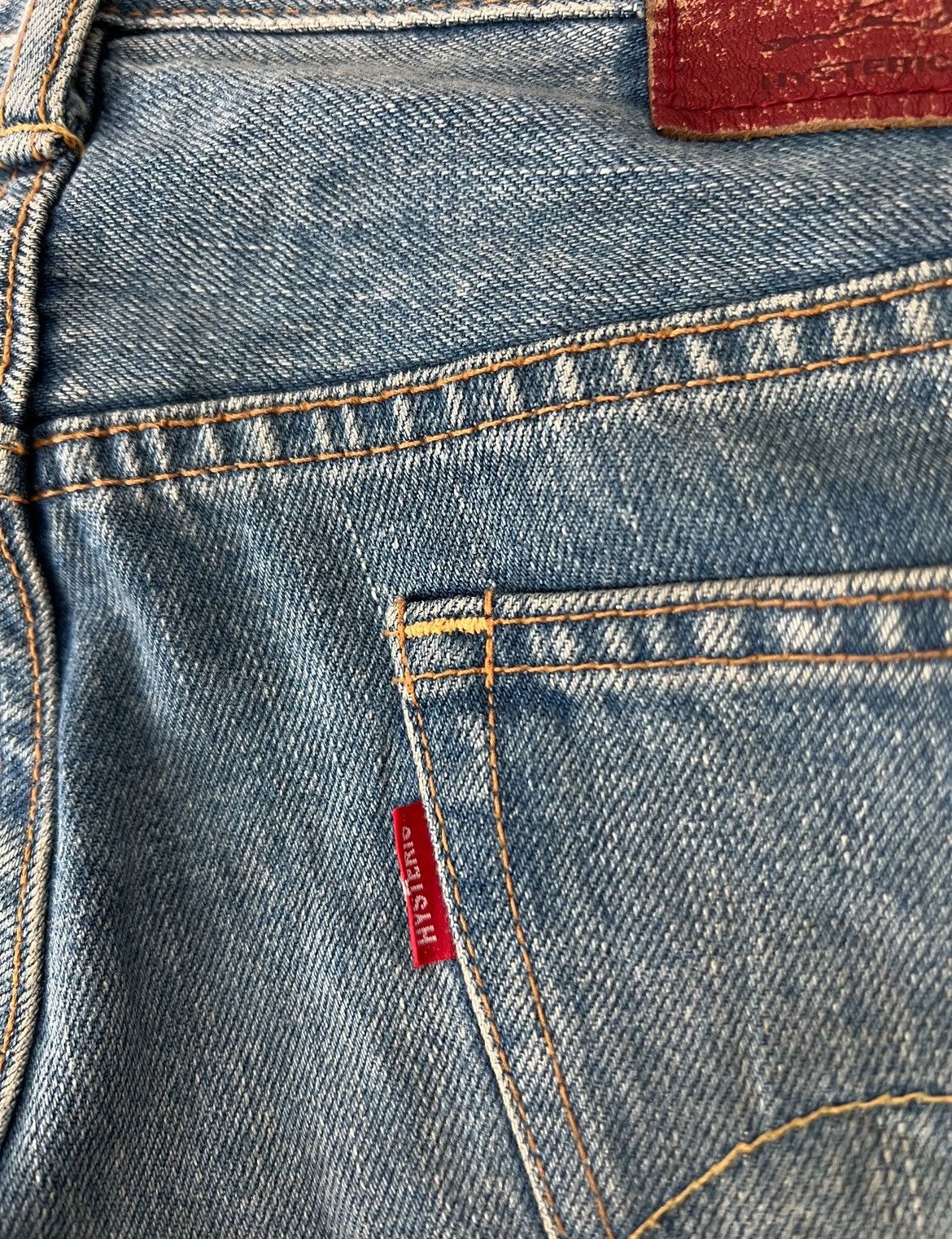 HYSTERIC GLAMOUR patch damage jeans y2k Y2K Hysteric Glamour Paint