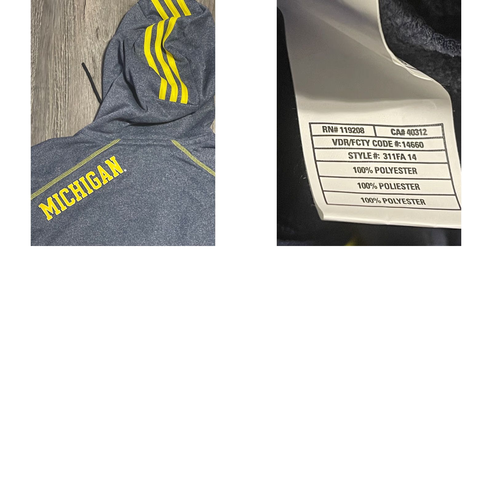Adidas Adidas Full Zip Climawarm Track Jacket S Gray & Yellow Size US S / EU 44-46 / 1 - 8 Thumbnail