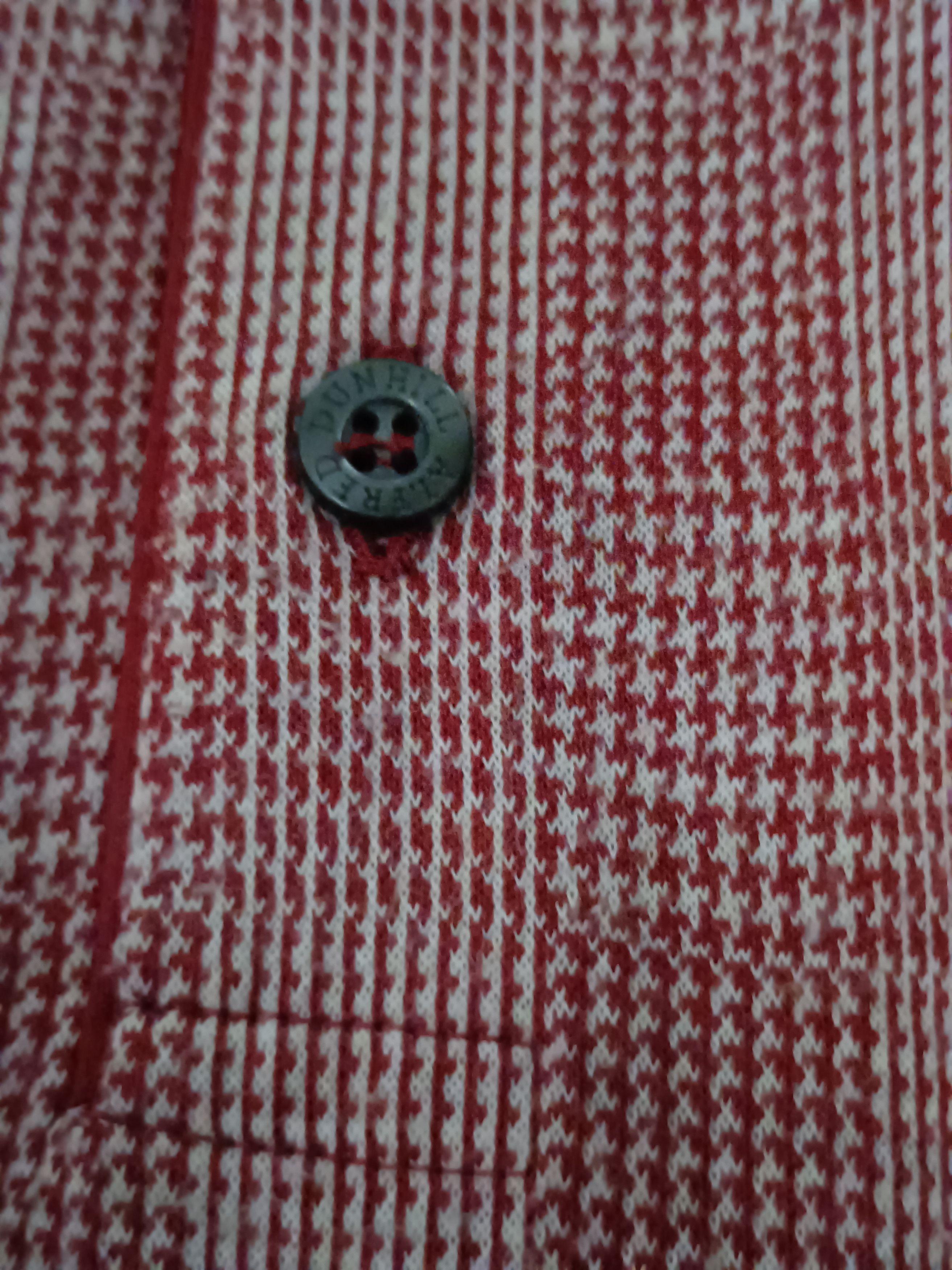 Alfred Dunhill Italian Made Dunhill jacquard knit polo shirt Size US L / EU 52-54 / 3 - 5 Thumbnail